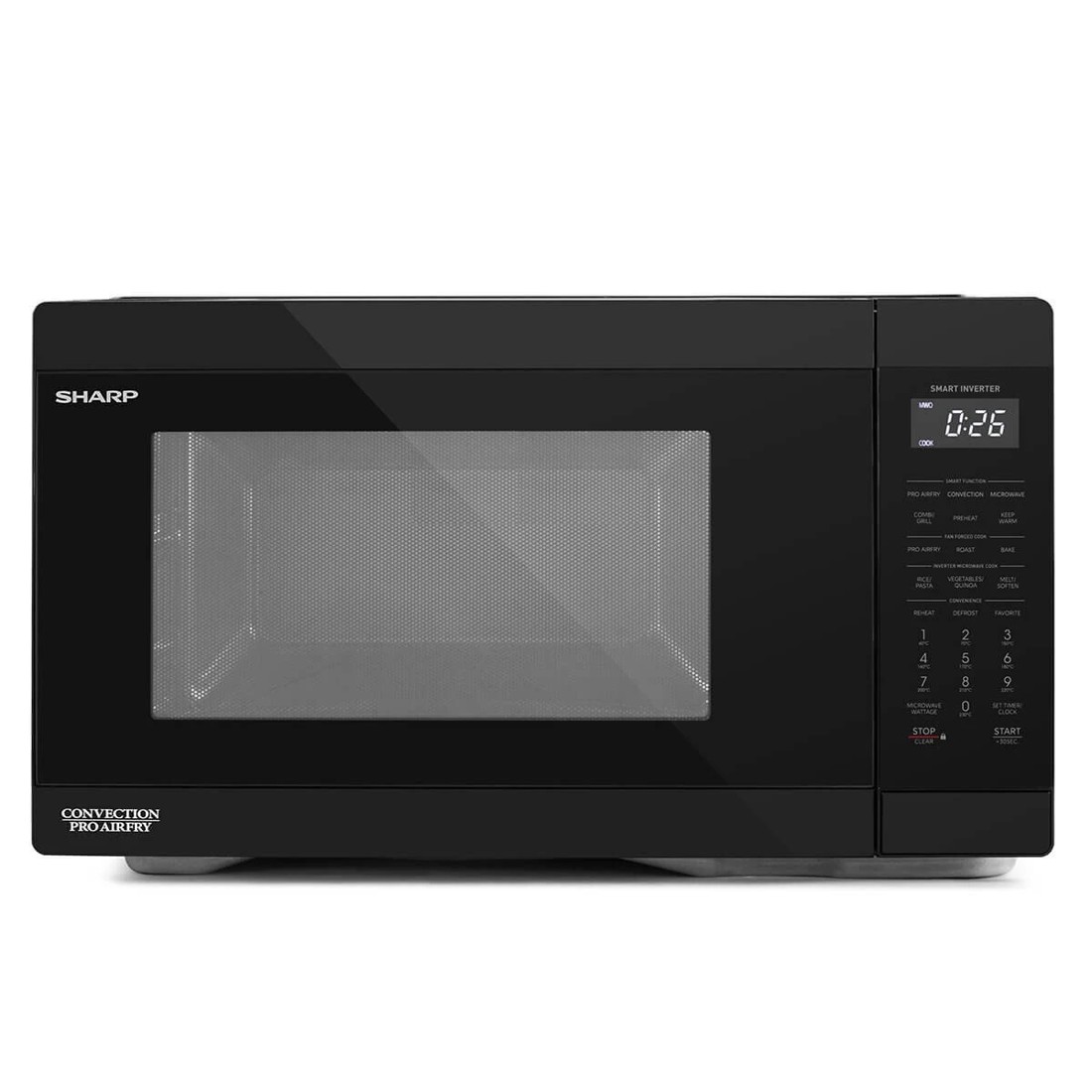 1 Sharp 26L 1000W Inverter Microwave with Convection and Pro Airfry Black, 1 of 5
