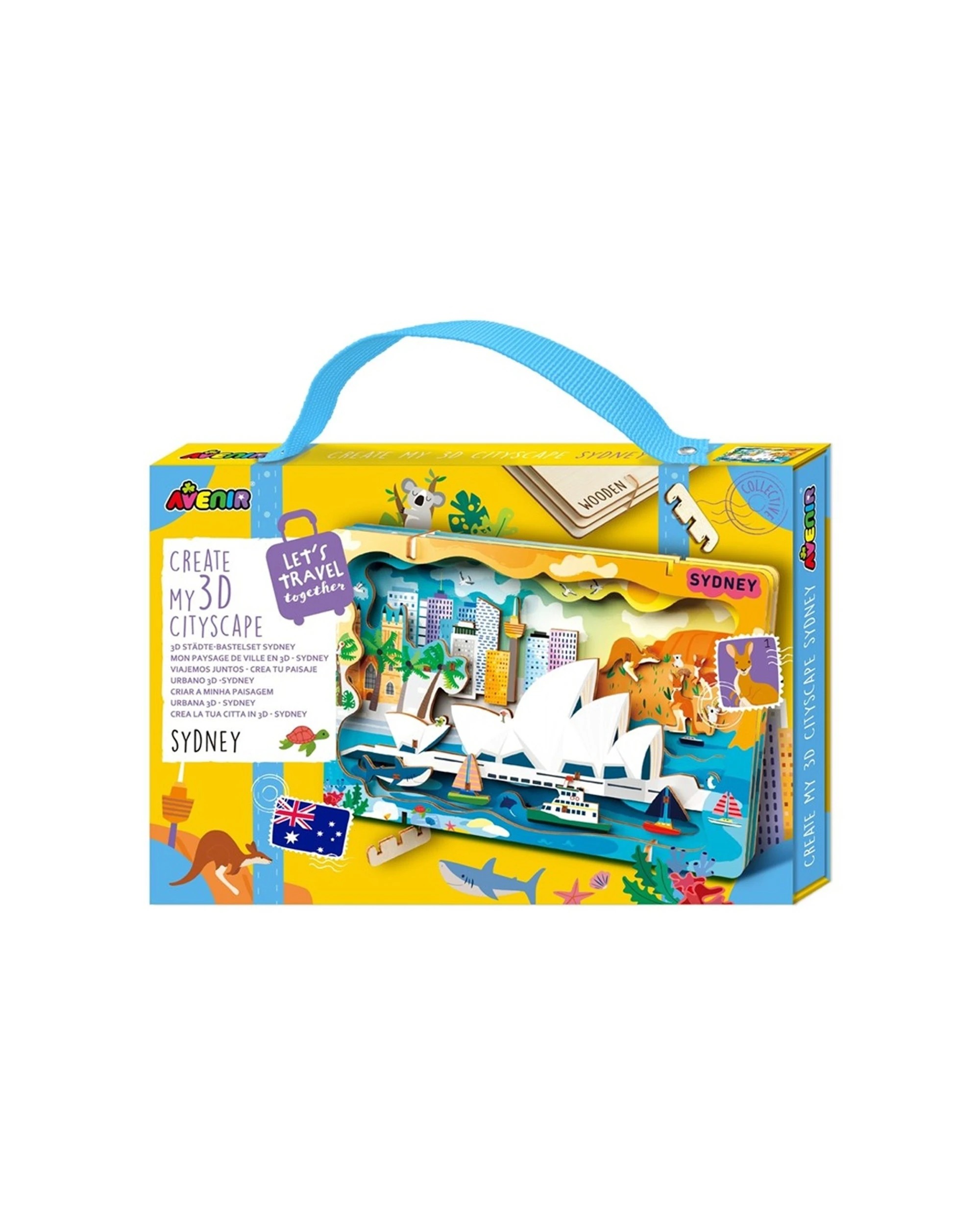 1 Avenir Create My 3D Cityscape Wooden Puzzle Construction Kids Toy Sydney, 1 of 3