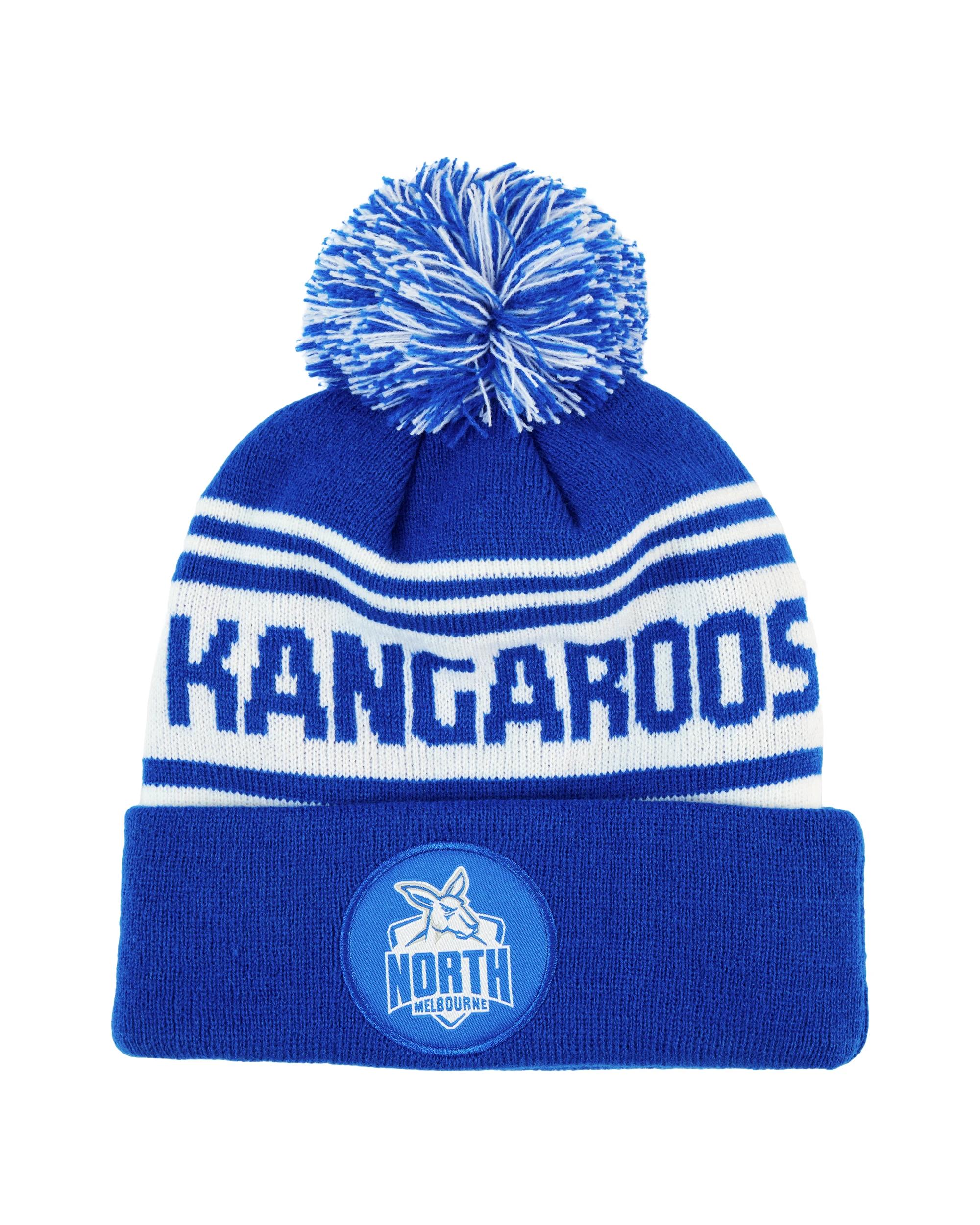 1 Official AFL Adult Beanie Kangaroos, 1 of 3