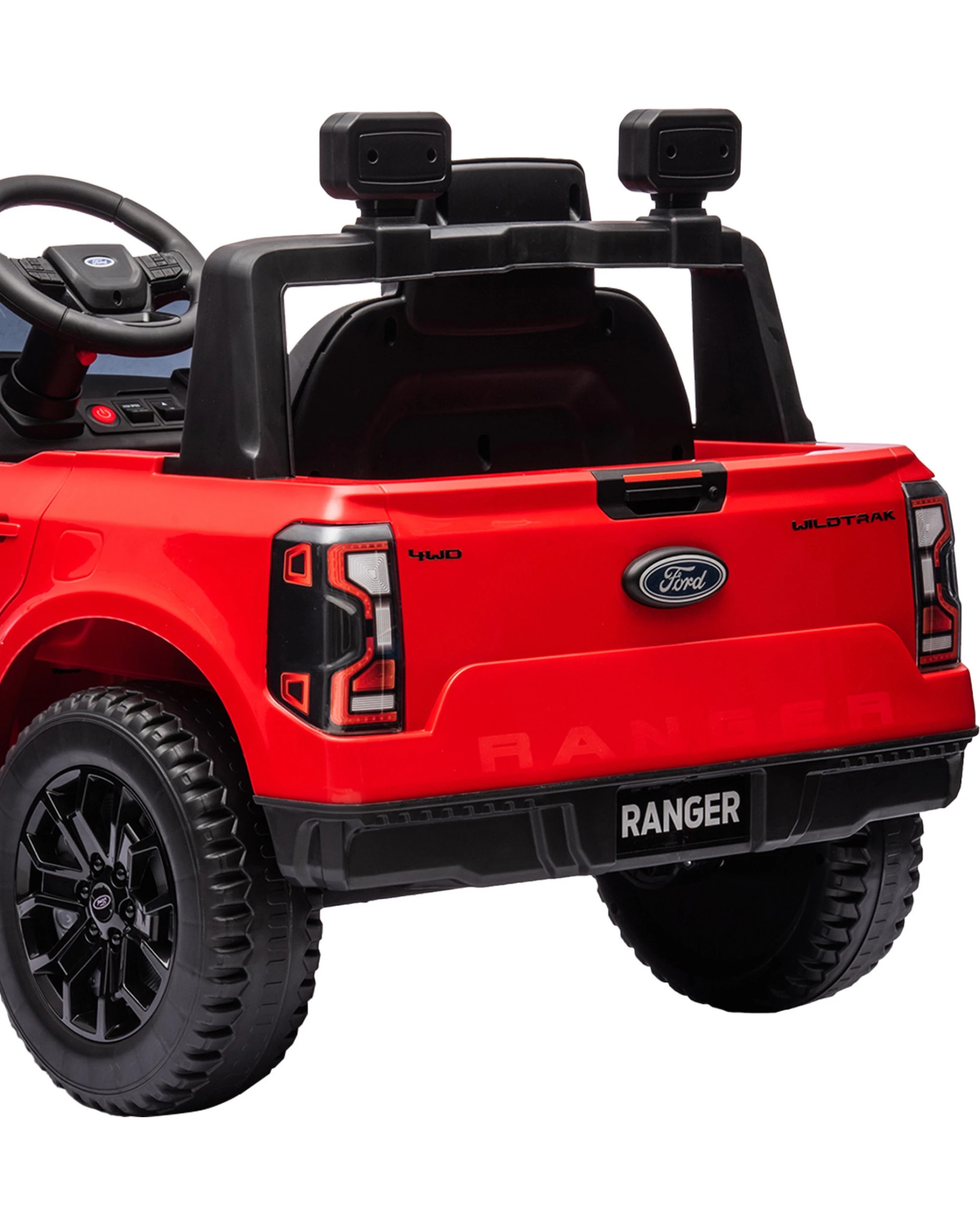 3 Kahuna Ford Ranger Electric Kids Ride On Car in Red, 3 of 10