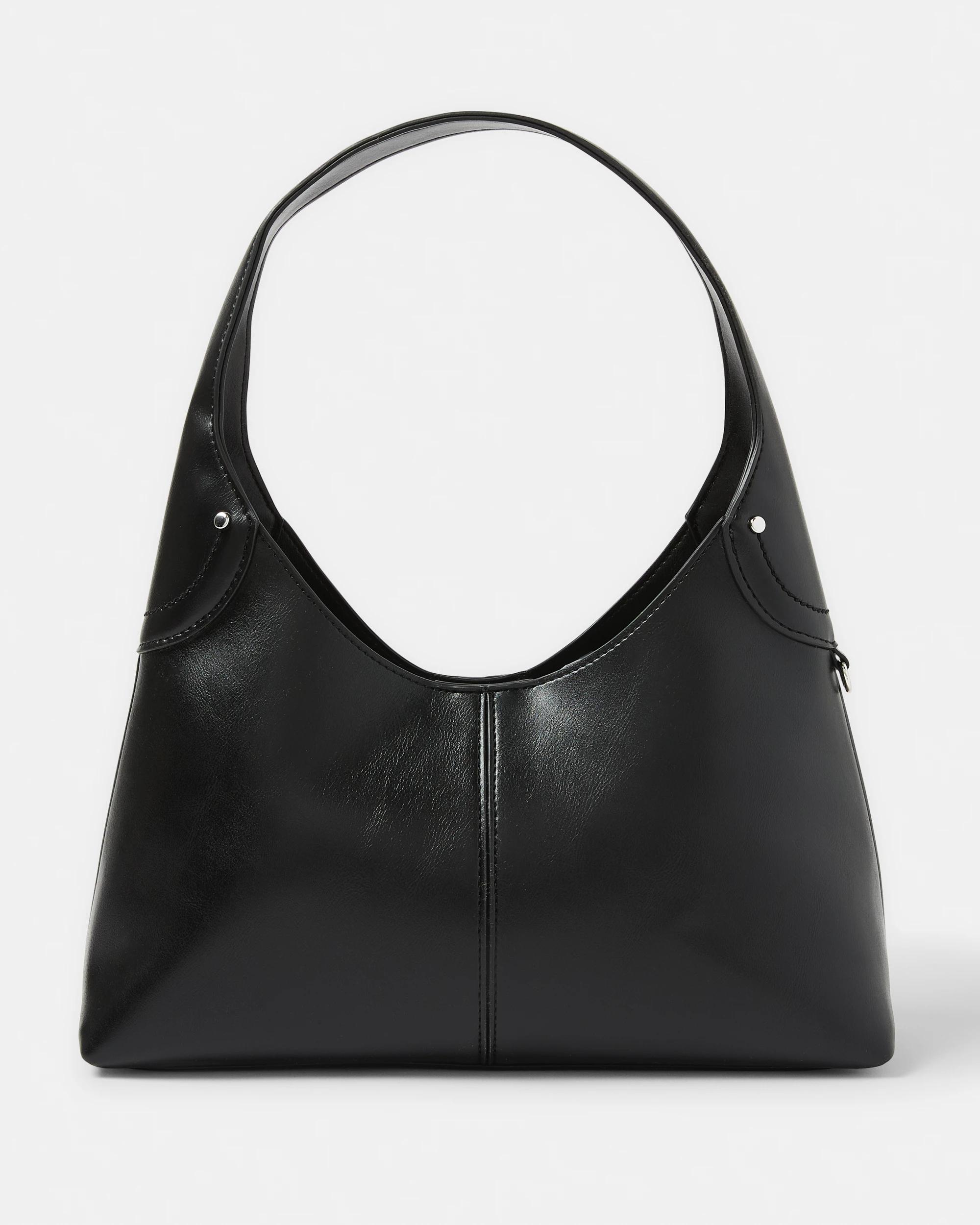 1 Half Moon Shoulder Bag Black, 1 of 5