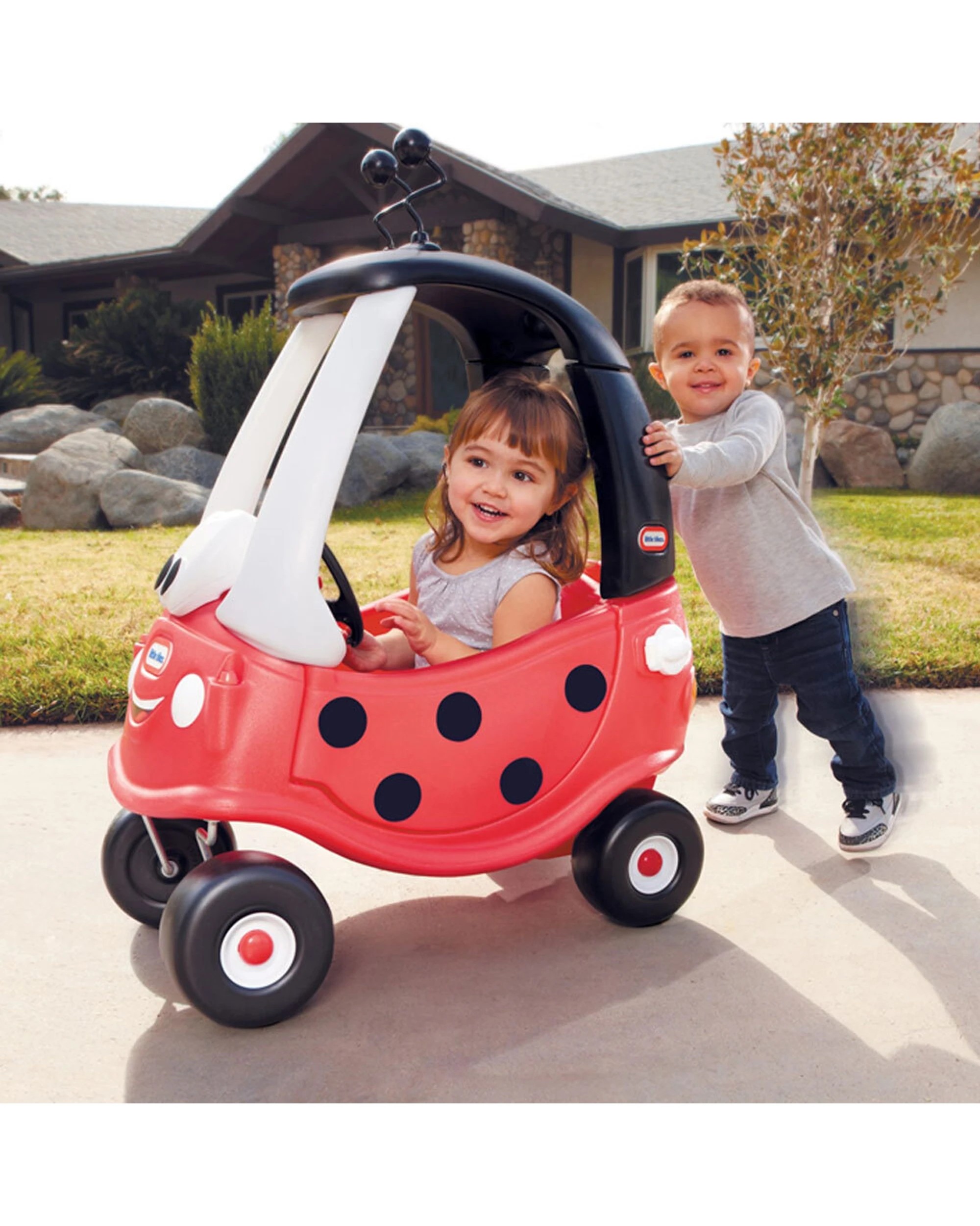 Little Tikes Ladybug Cozy Coupe Toddler Kids Truck Push Kick Ride On ...