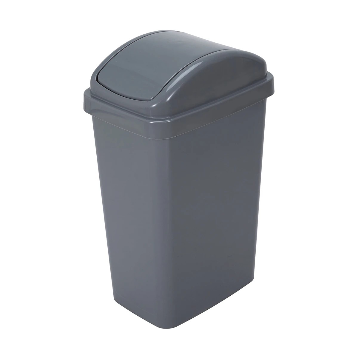 1 55L Slim Line Bin - Grey, 1 of 6
