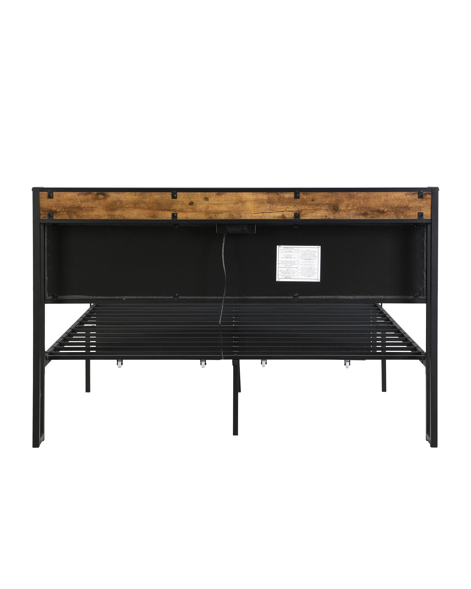 7 IHOMDEC BED04 Queen Bed Frame Charging Station 2 Drawers - Grey - Queen Bed - Grey, 7 of 10