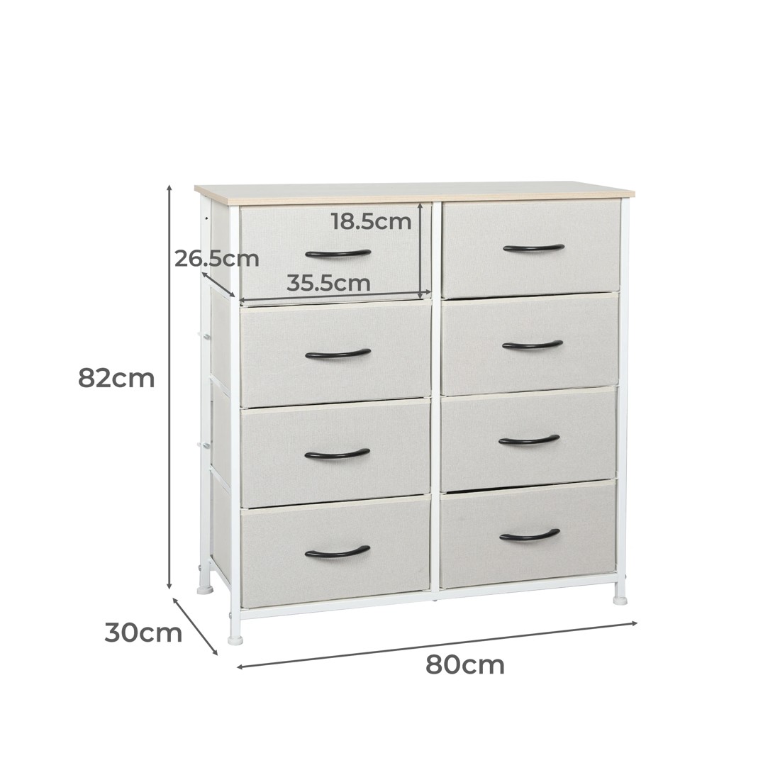 6 Levede Chest Of Drawers - Beige, 6 of 7