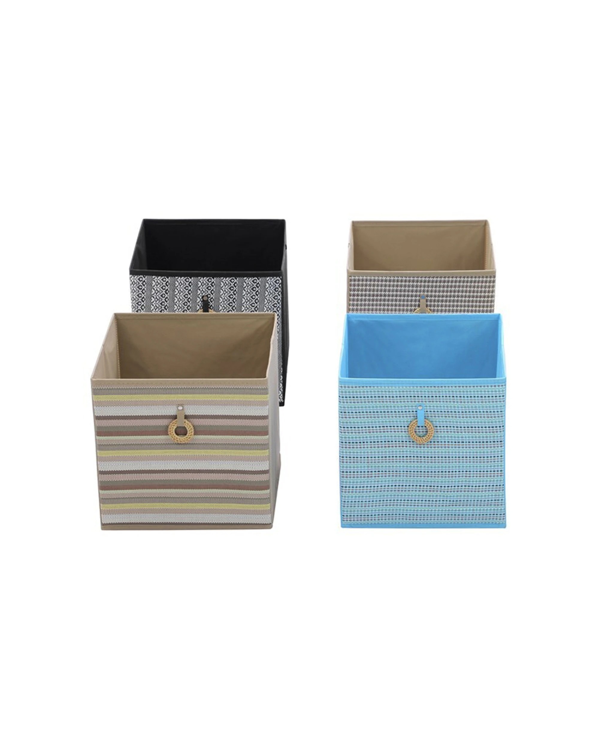 1 Boxsweden 4PK Bohemian Deco Foldaway Cube 29x29x29cm - Multi, 1 of 7