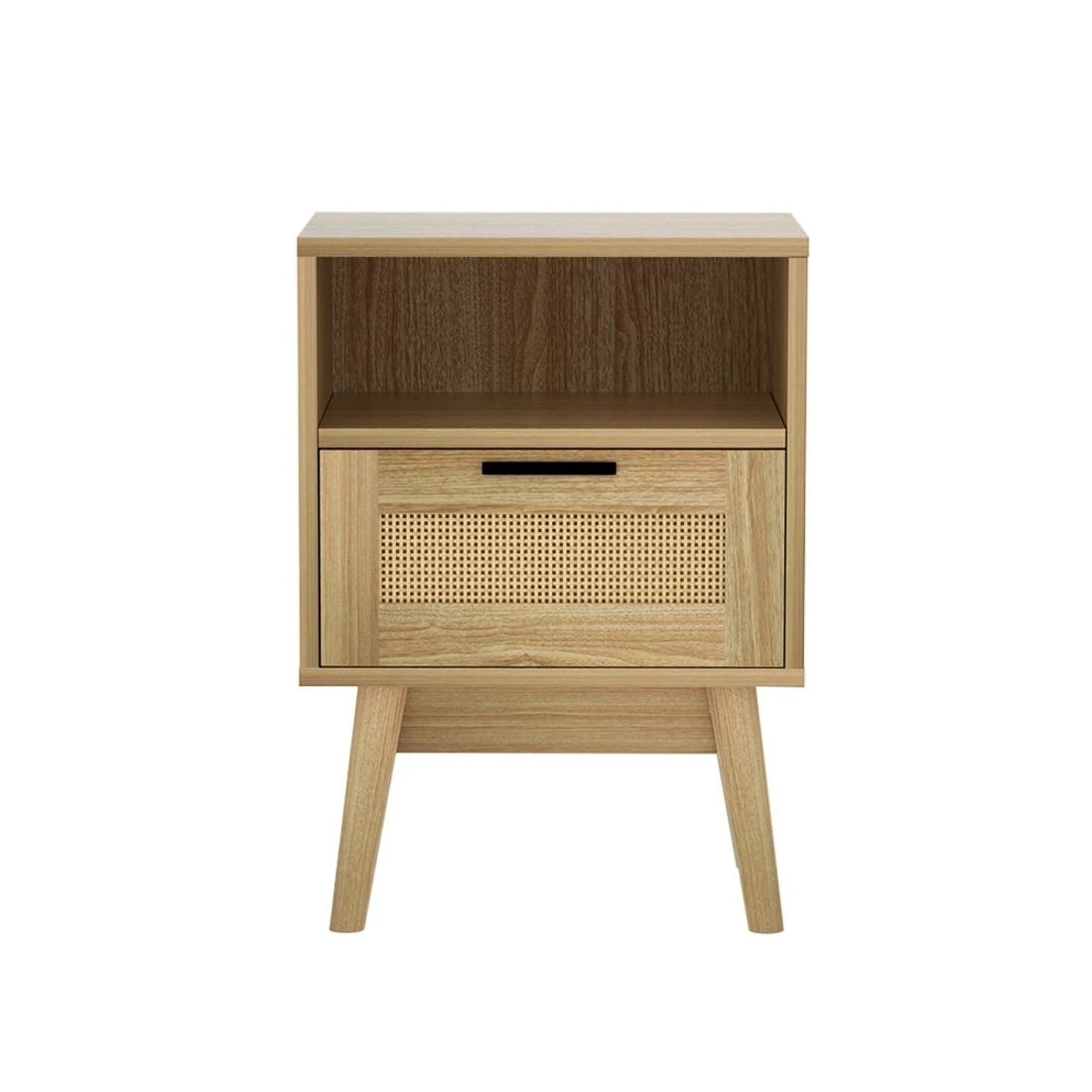 3 Artiss Rattan Bedside Table 1 Drawer with Shelf - Natural, 3 of 6