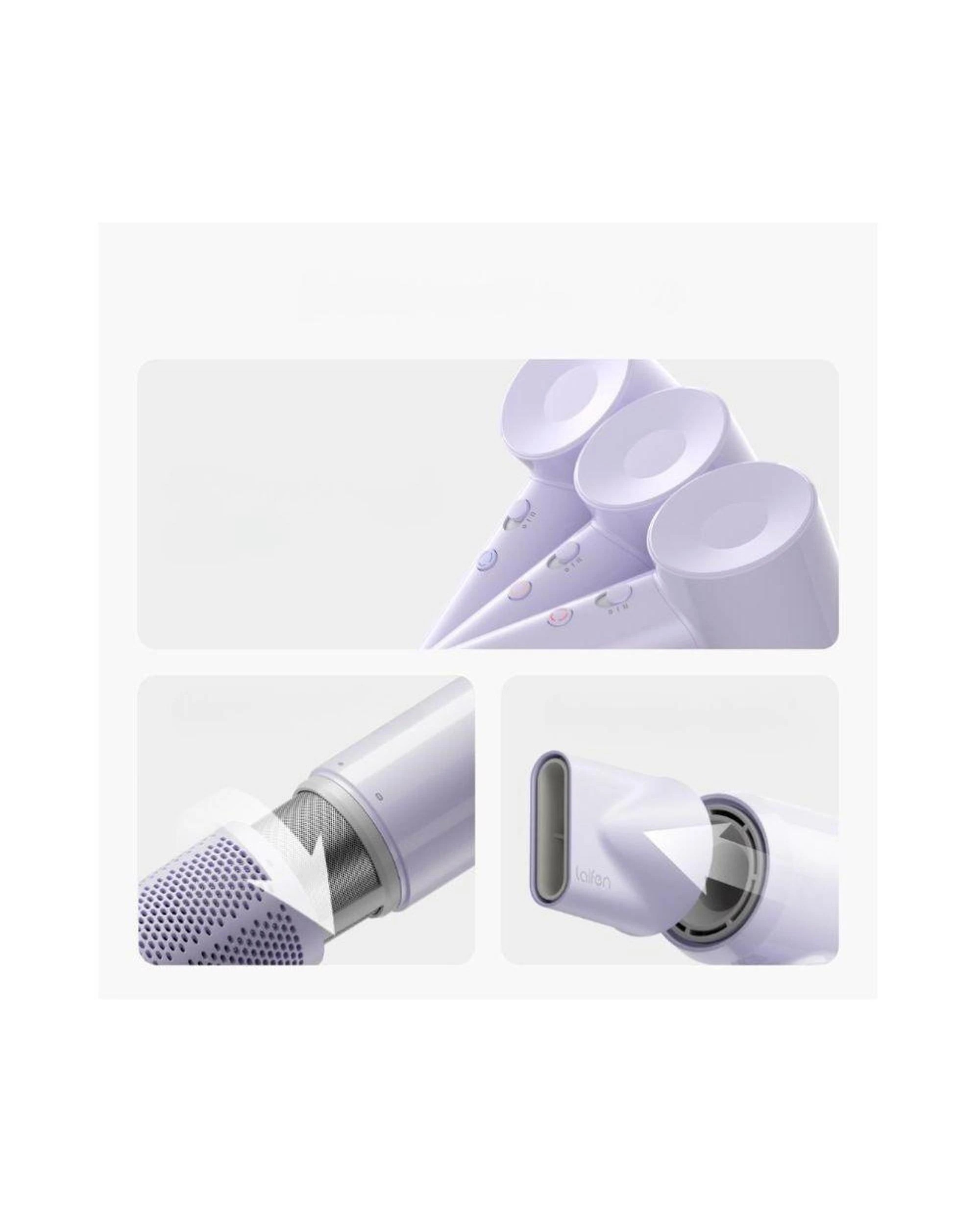 3 Laifen SE Lite Hair Dryer Lightweight High Speed Ionic Fast Dry Purple, 3 of 10
