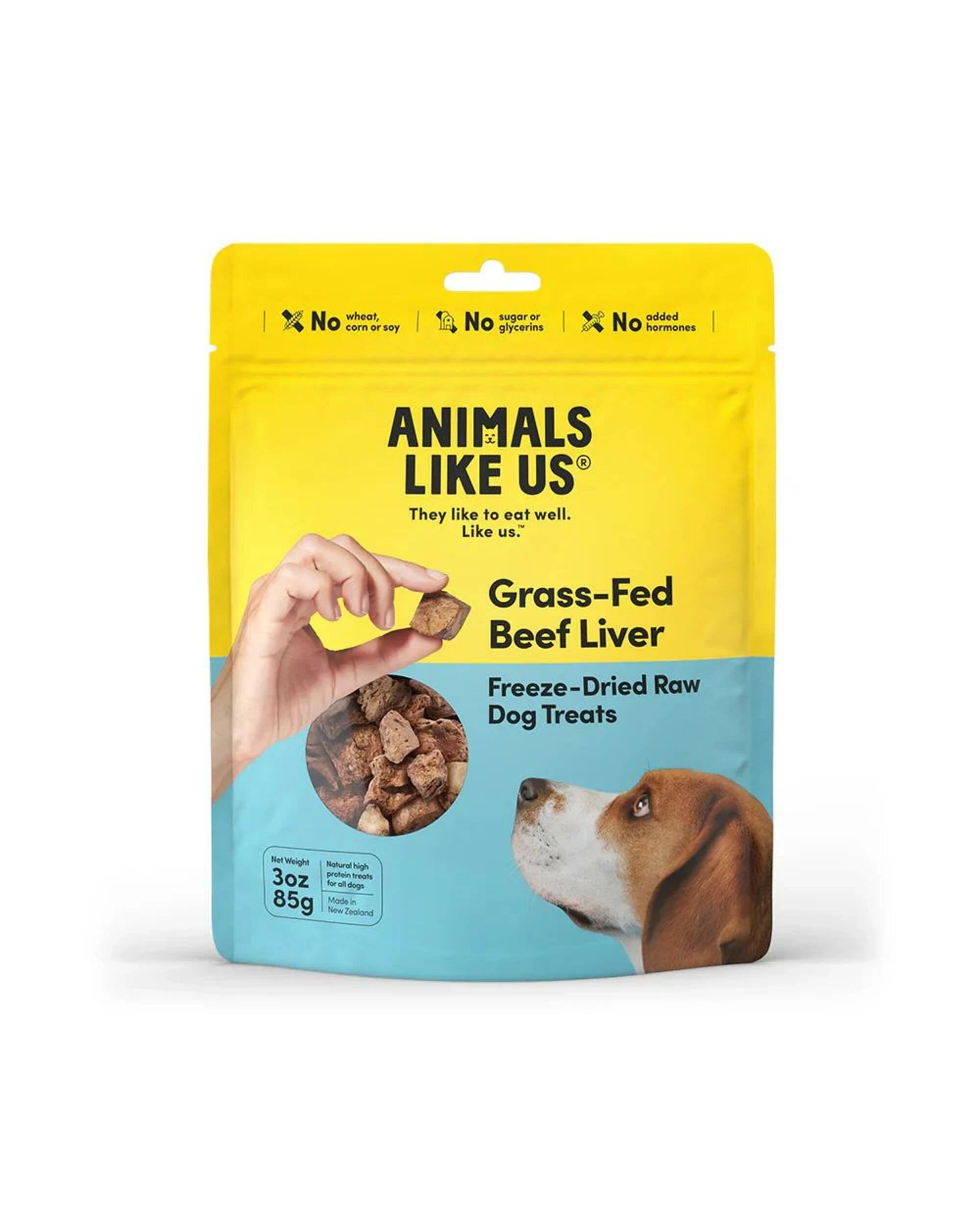 1 Animals Like Us - Grass-Fed Beef Liver Freeze-Dried Raw Dog Treats 85g, 1 of 1