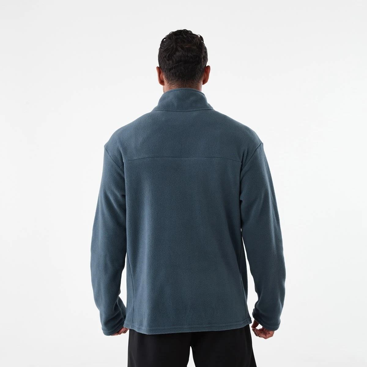 3 Active Mens Polar Fleece Quarter Zip Long Sleeve Navy W25, 3 of 6