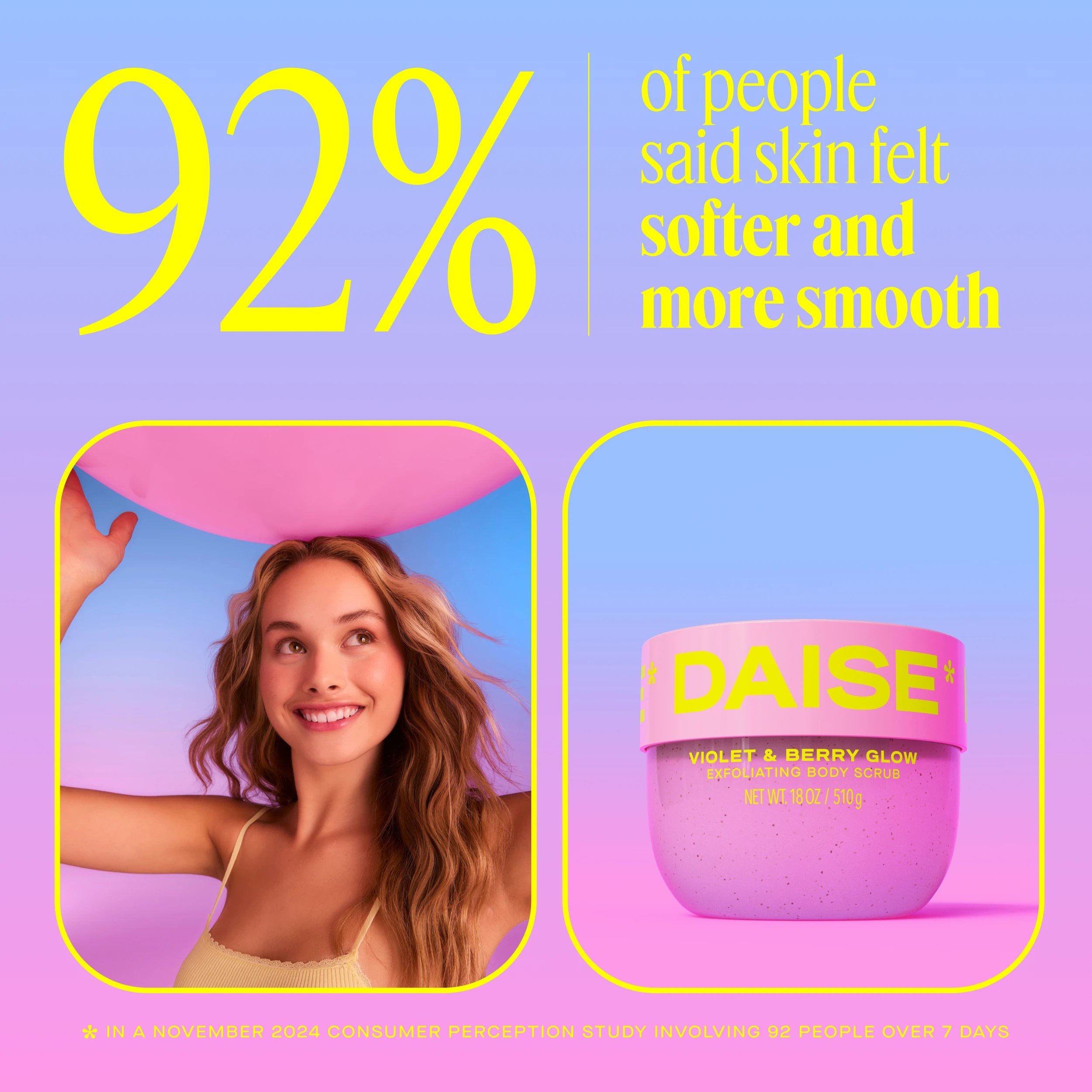 8 DAISE Exfoliating Body Scrub 510g - Violet and Berry Glow, 8 of 8