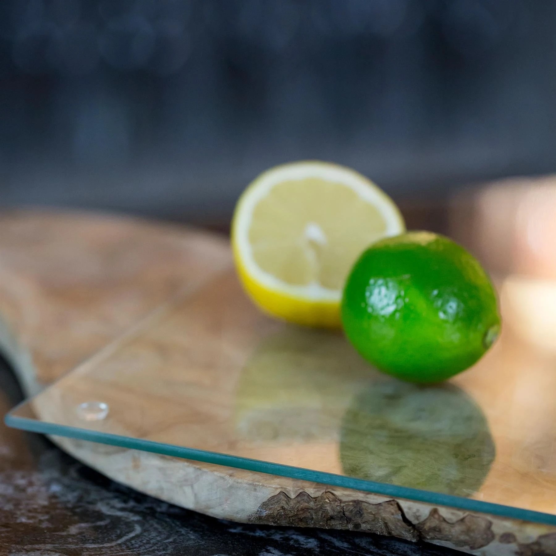 6 Harbour Housewares Glass Chopping Board - 40cm x 30cm - Clear, 6 of 6