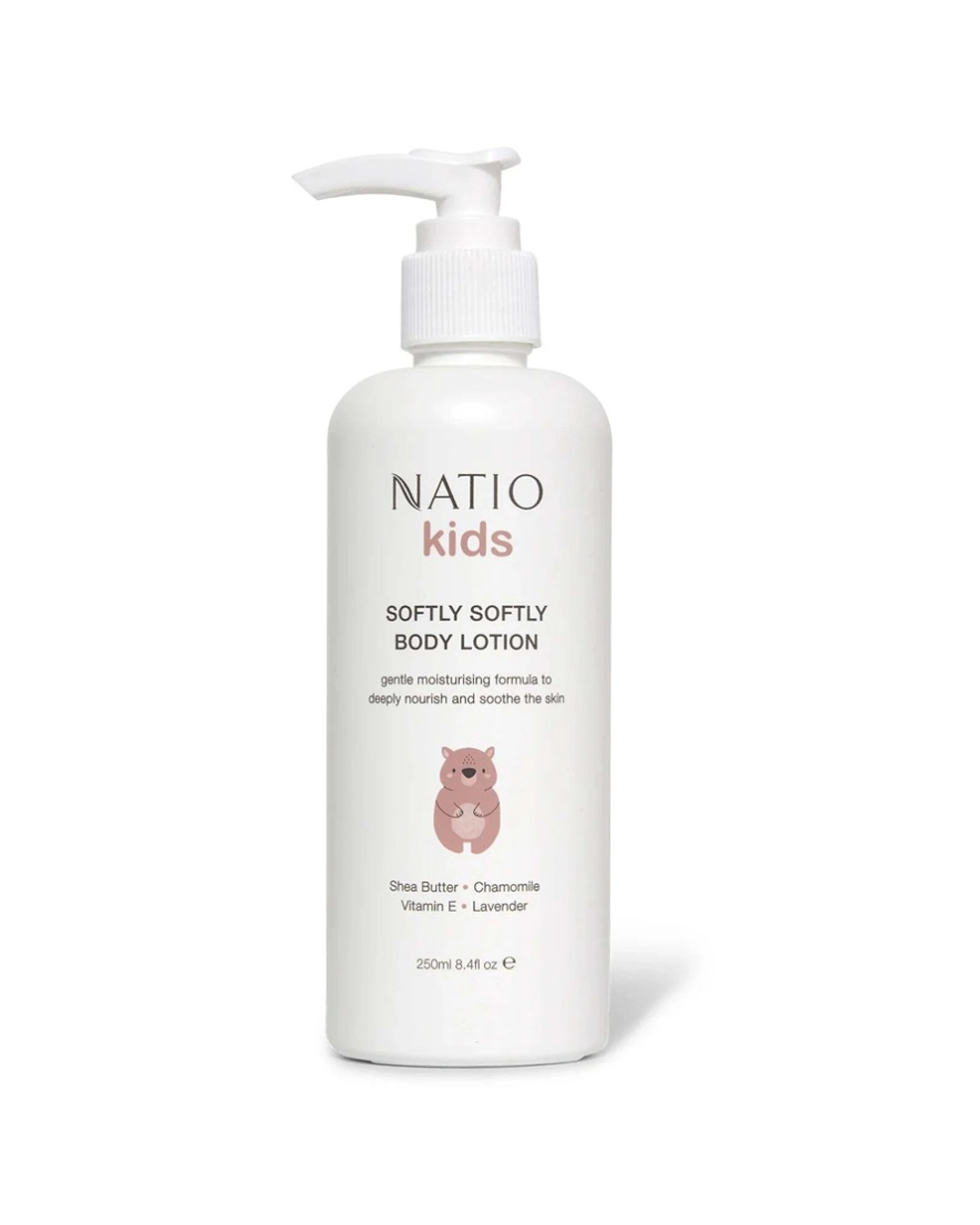 1 Natio Kids Softly Body Lotion Long Lasting Gentle Moisturiser 250ml - White, 1 of 1