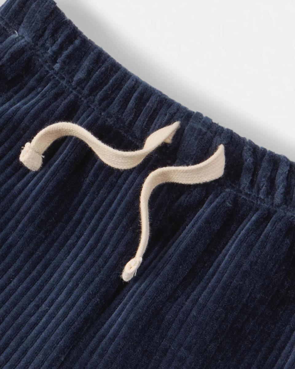 3 Australian Cotton Brushed Corduroy Knit Pants Dress Navy, 3 of 3