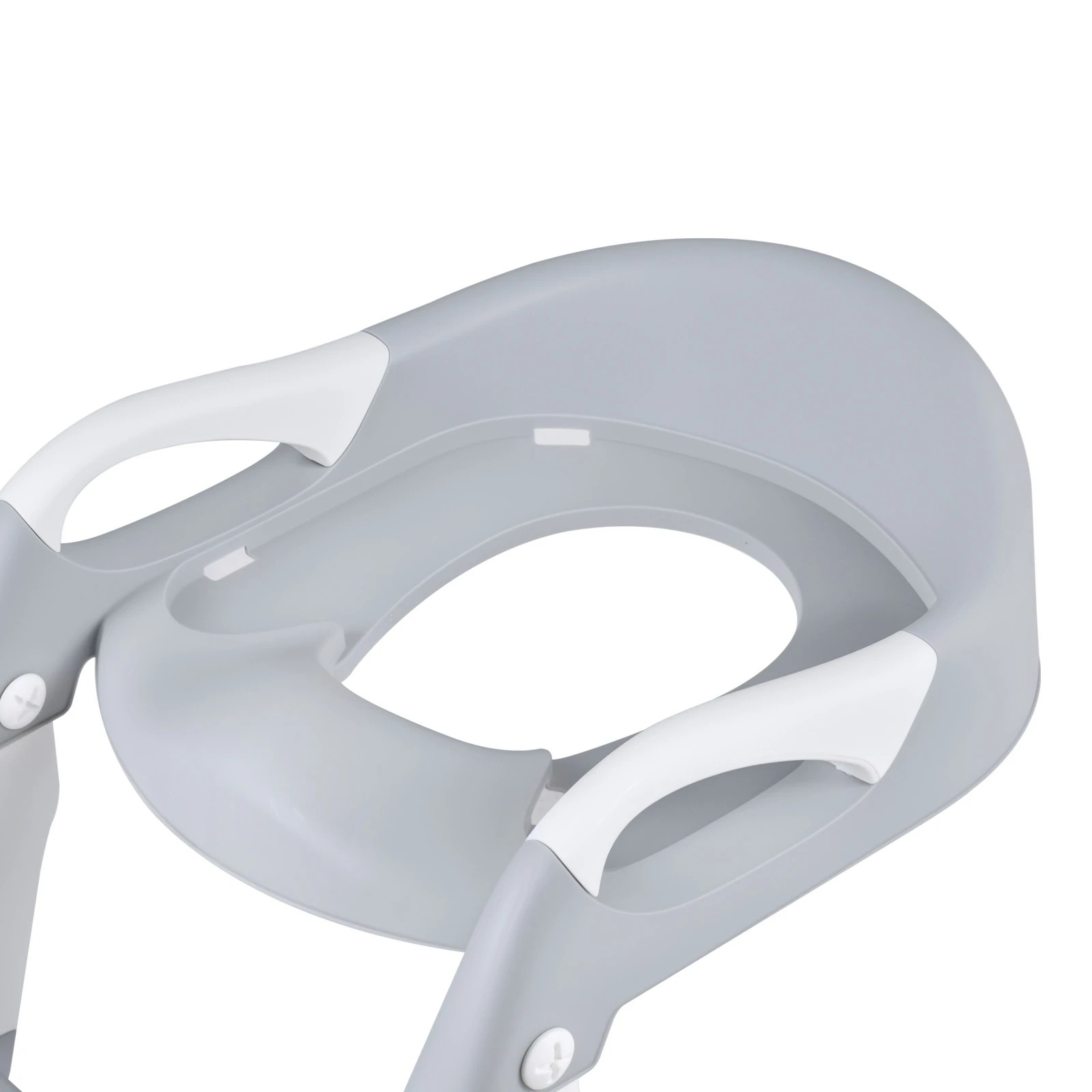 10 Advwin Foldable 2-in-1 Toddler Potty Training Seat with Stool Ladder Height Adjustable Toilet Training Seat - Grey, 10 of 10