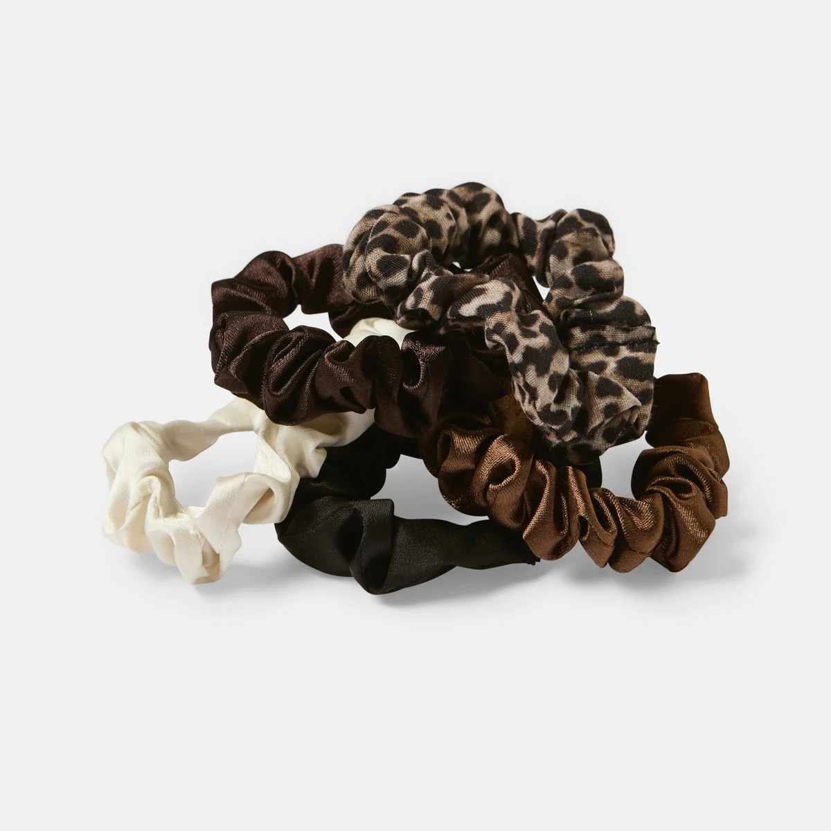 3 5 Pack Satin Mini Scrunchies, 3 of 5