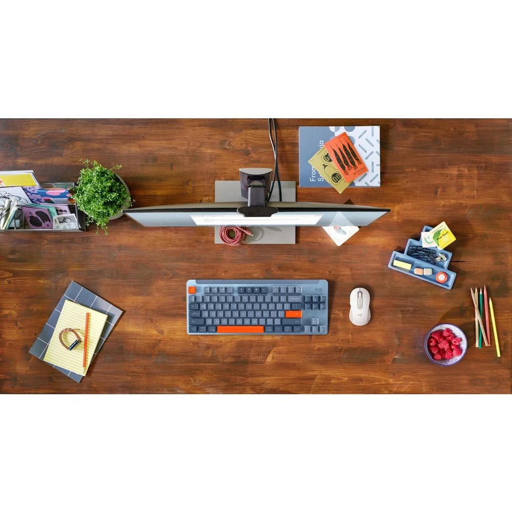 6 Logitech K855 TKL Wireless Mechanical Keyboard Blue Grey, 6 of 6