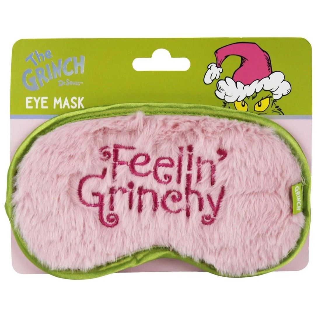 1 Dr. Seuss The Grinch Slogan Eye Mask, 1 of 2