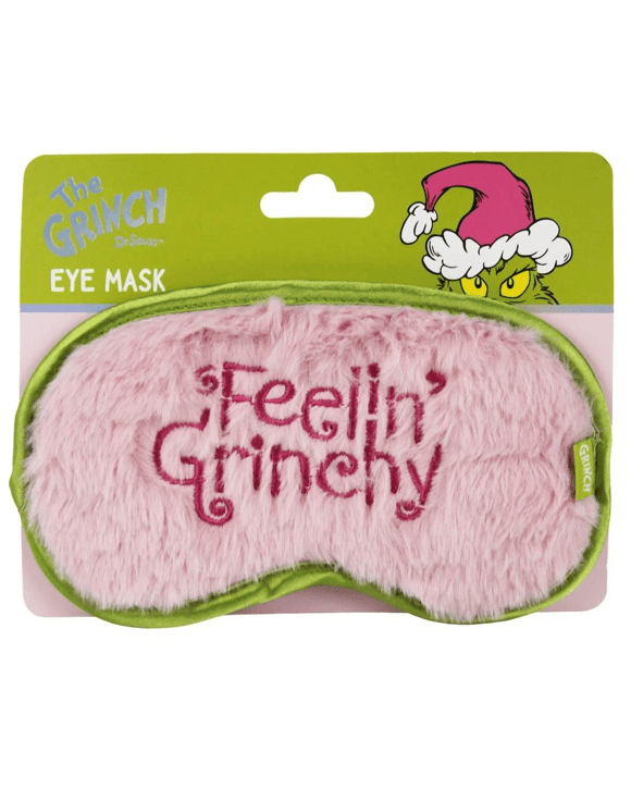 Dr. Seuss The Grinch Slogan Eye Mask