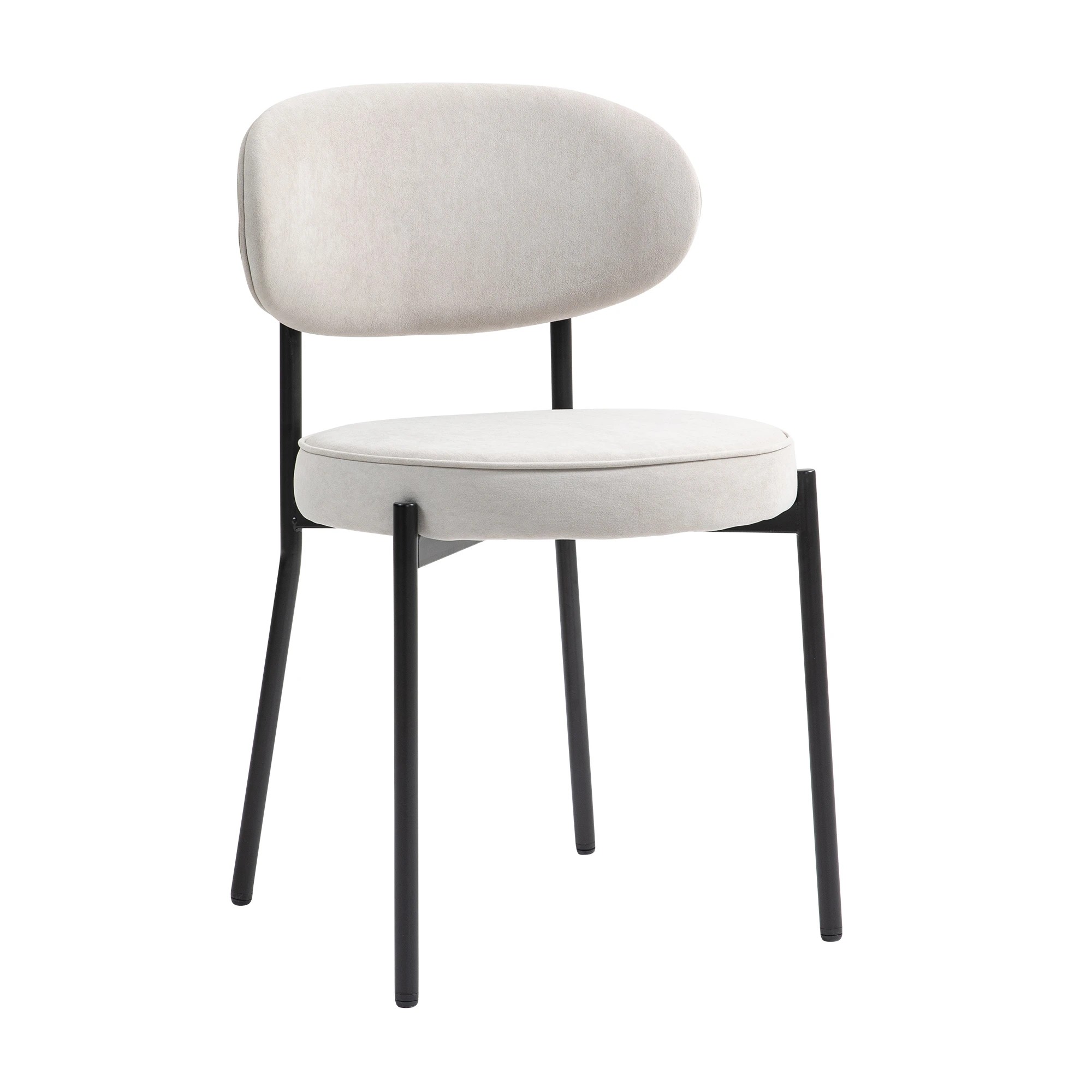 6 IHOMDEC Round Dining Chair Set of 2 - Grey - Grey, 6 of 10