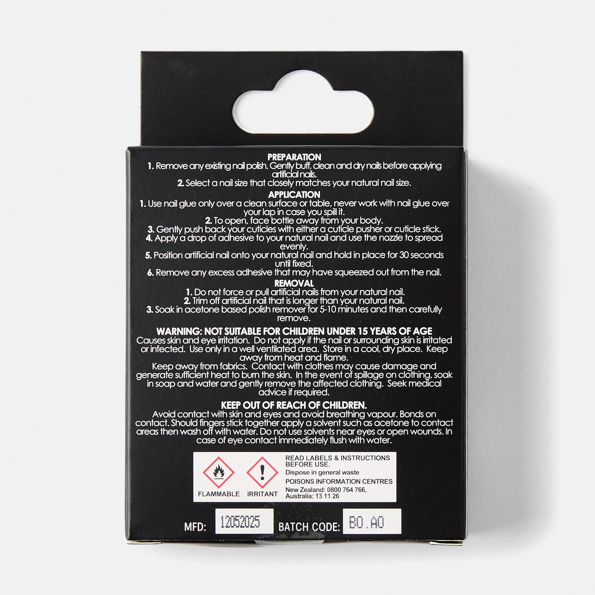 2 OXX Cosmetics 24 Pack Artificial Nails with Adhesive - Coffin Shape, Nude Gold Tone, 2 of 5