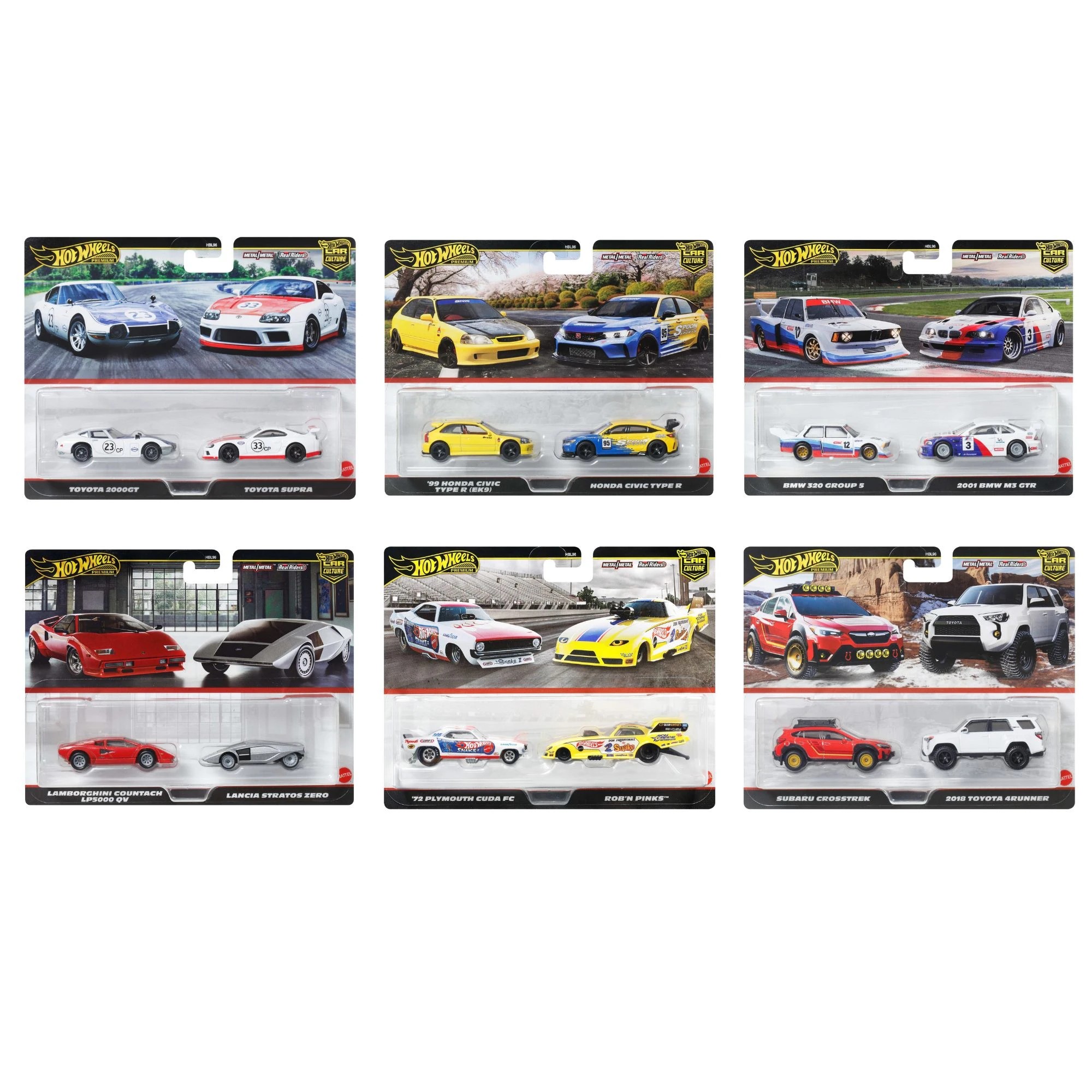 1 2 Pack Hot Wheels Premium Car Culture Real Riders Vehicle - Assorted, 1 of 7