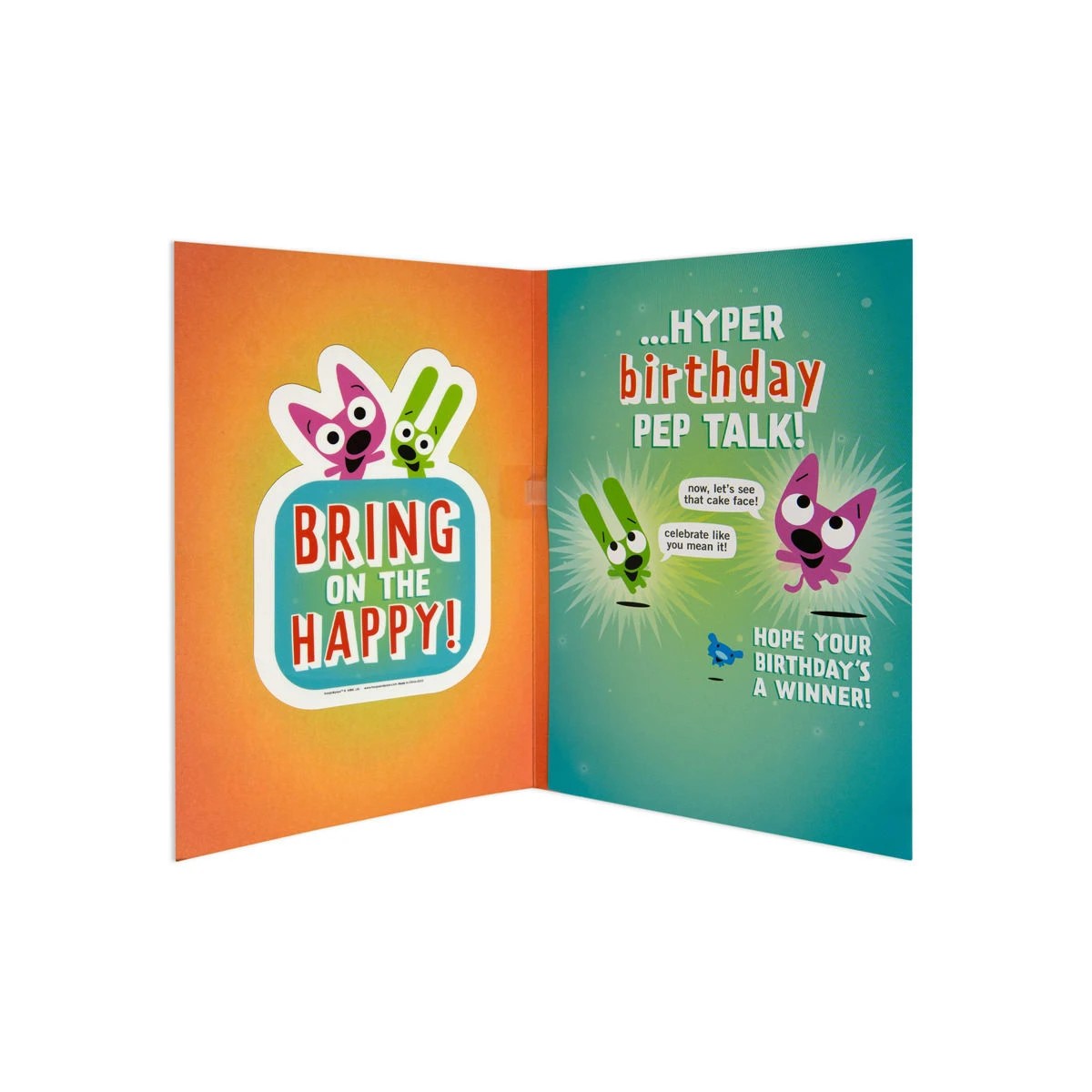 3 Hallmark Hoops & Yoyo Interactive Birthday Card - Super Duper Excited, 3 of 4