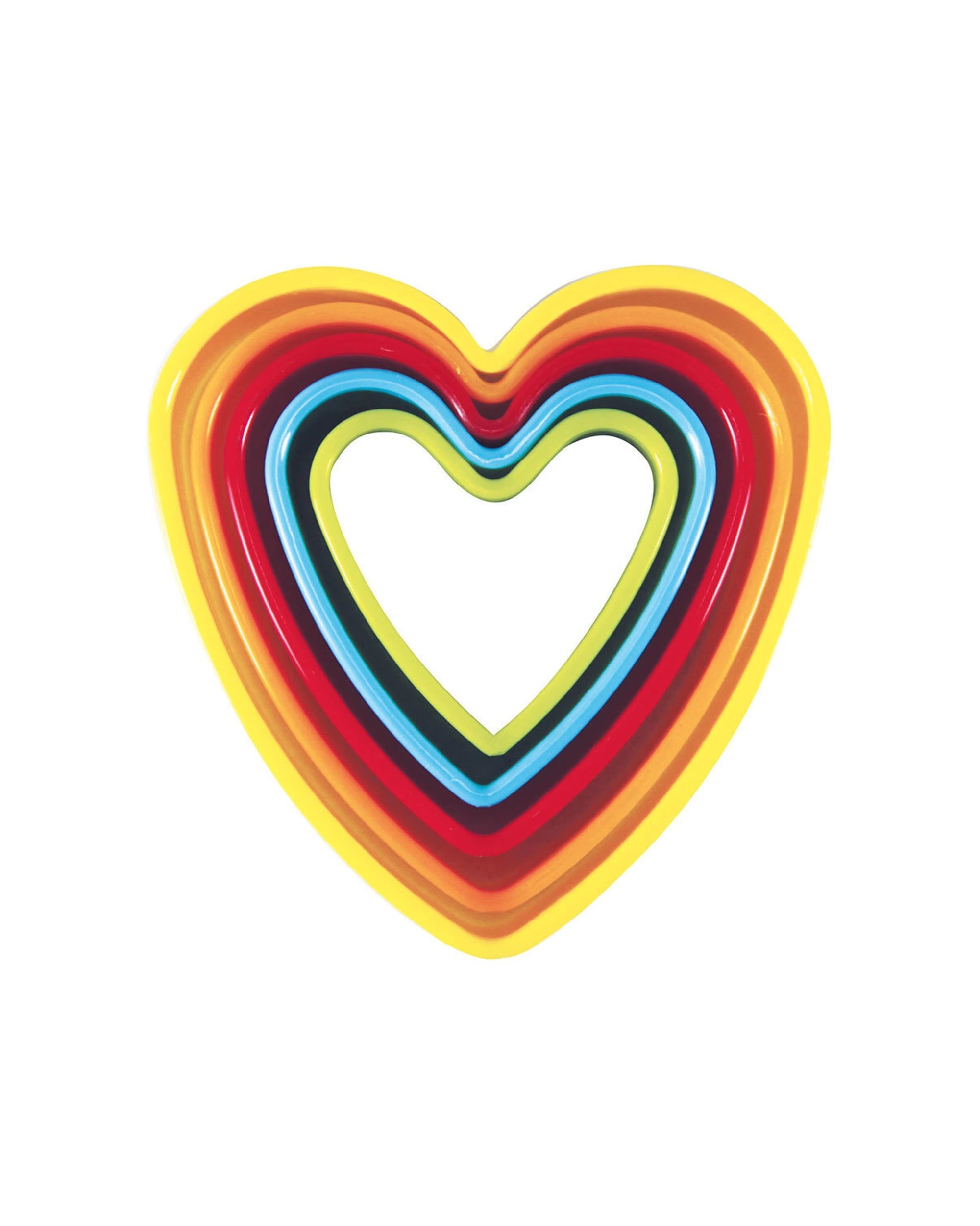 1 Avanti 5pc Heart Cookie Cutter Set Size Range 5cm-9cm Handy Storage - Multi, 1 of 1