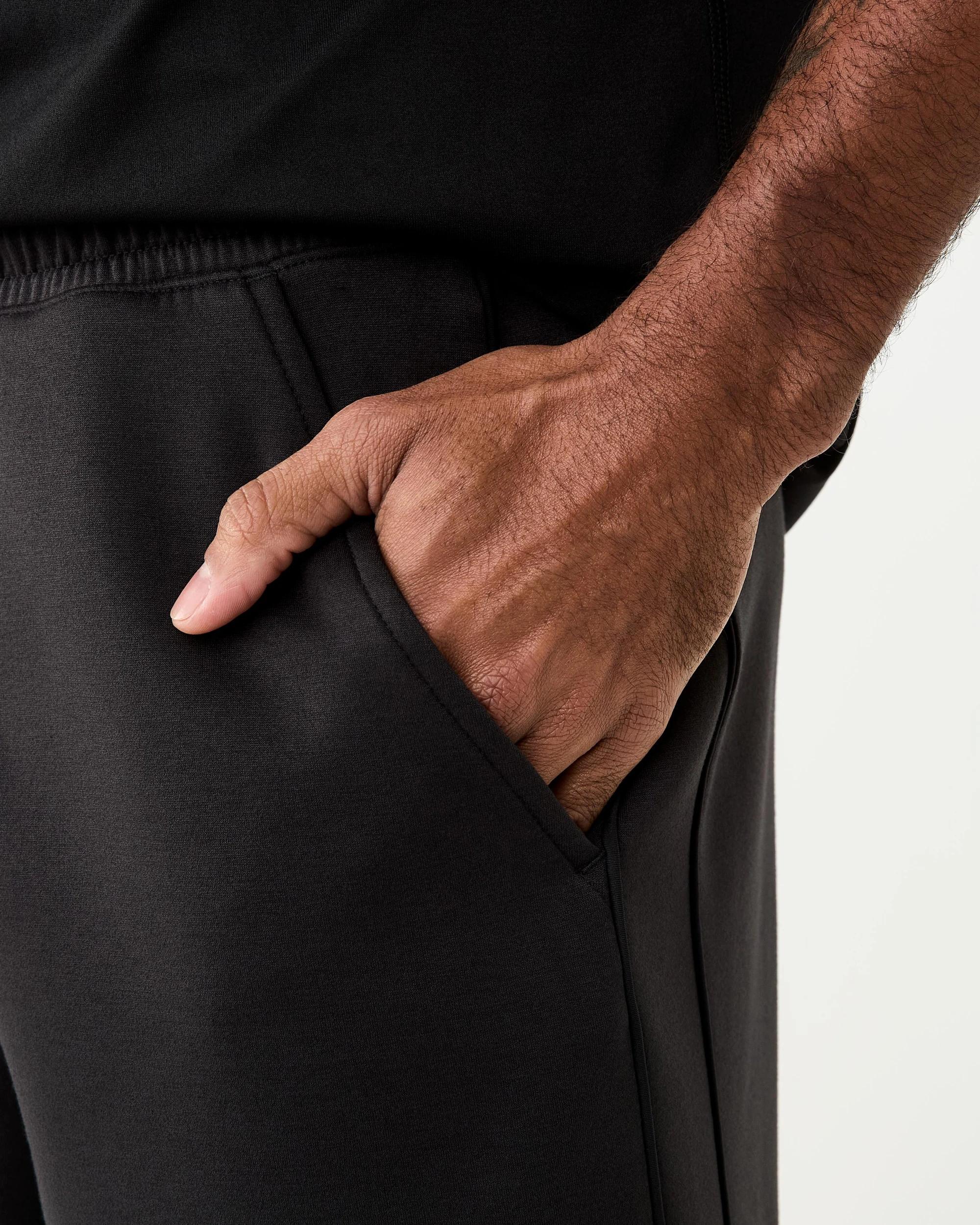 5 Active Mens 9in. Scuba Piping Detail Shorts Black, 5 of 8