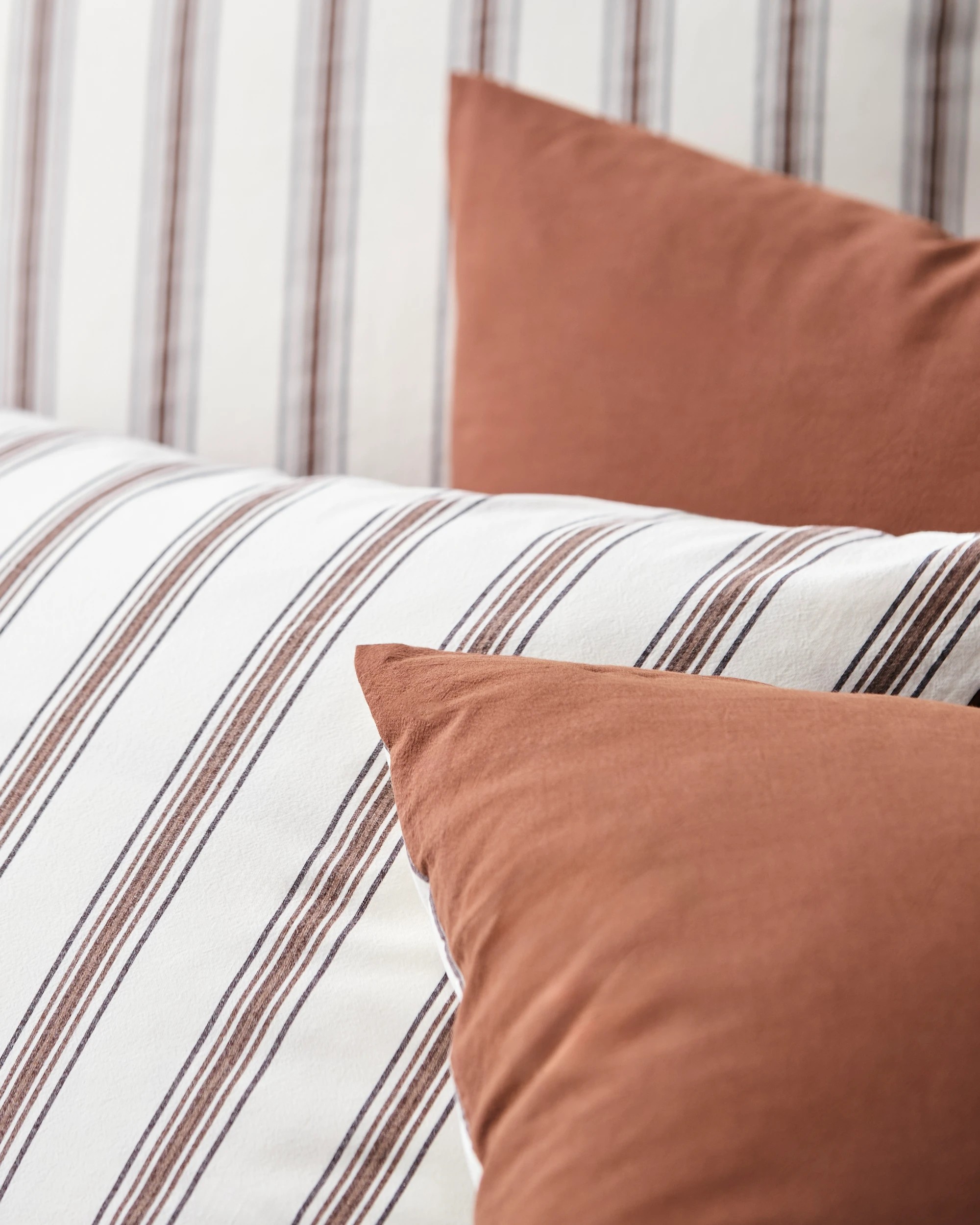 6 Arlo Cotton Stonewash Quilt Cover Set - Queen Bed - Brown, 6 of 7