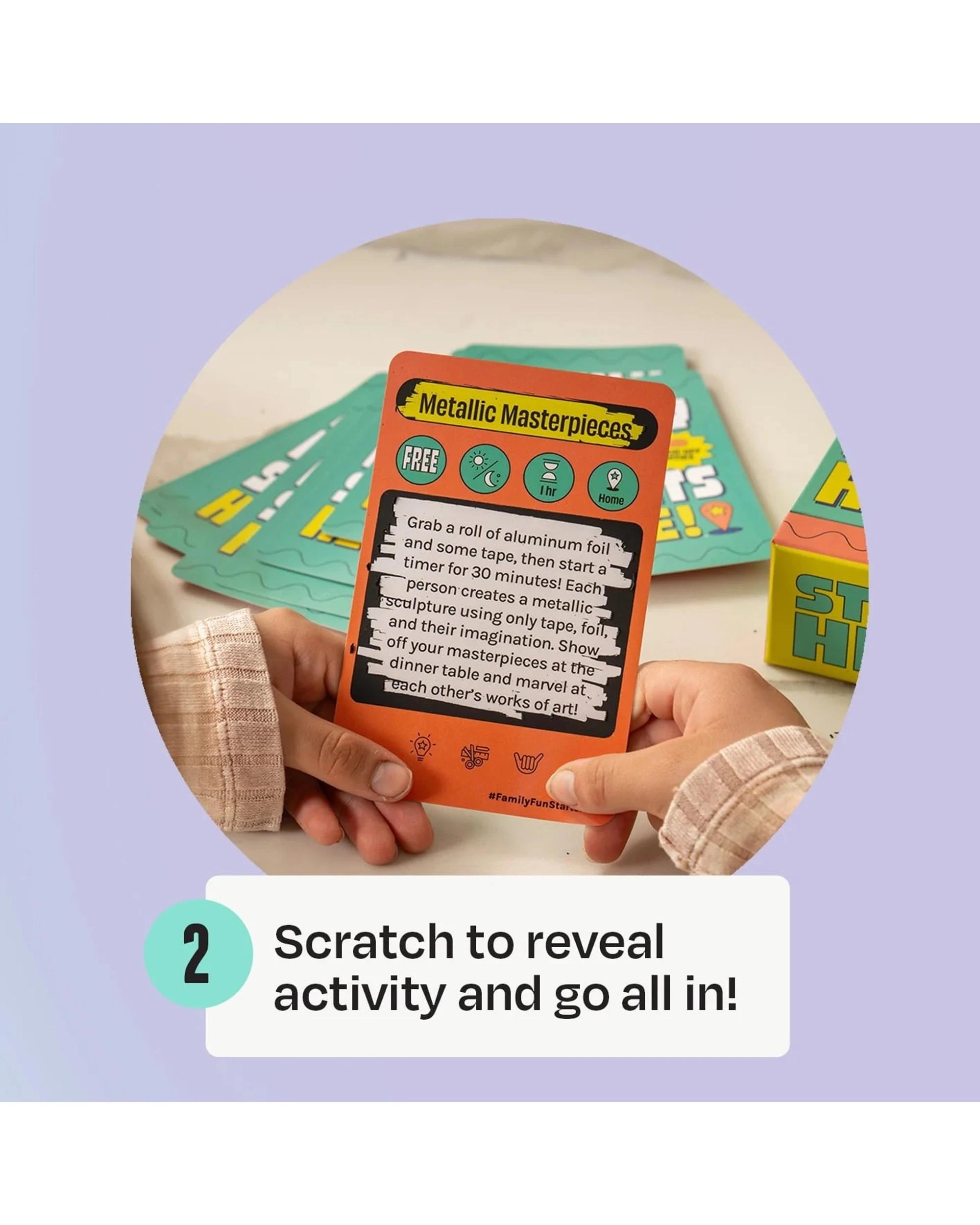 5 Family Fun Starts Here Card Game, 5 of 6