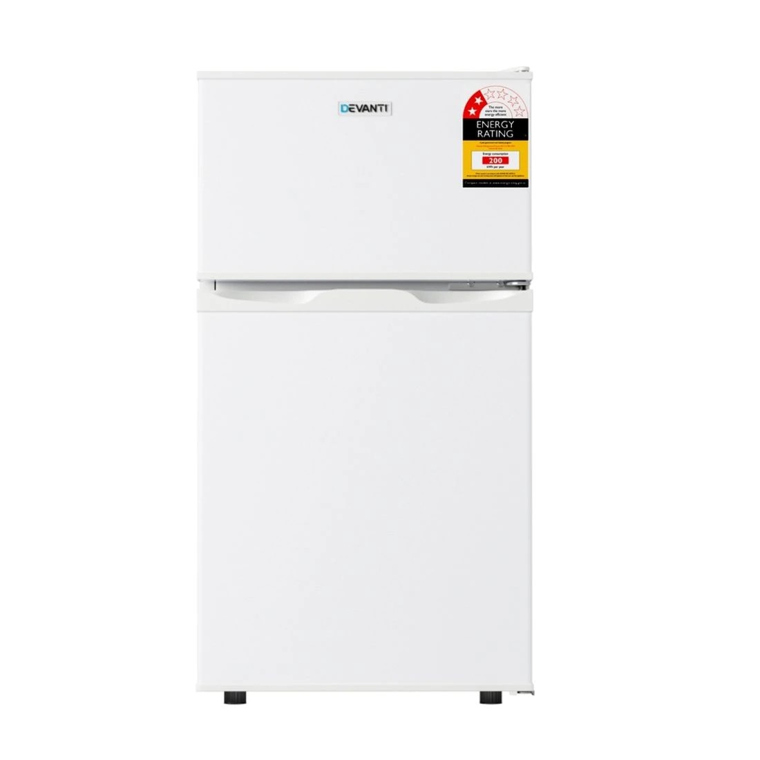 4 Devanti 85L Bar Fridge Mini Freezer Refrigerator - White, 4 of 7