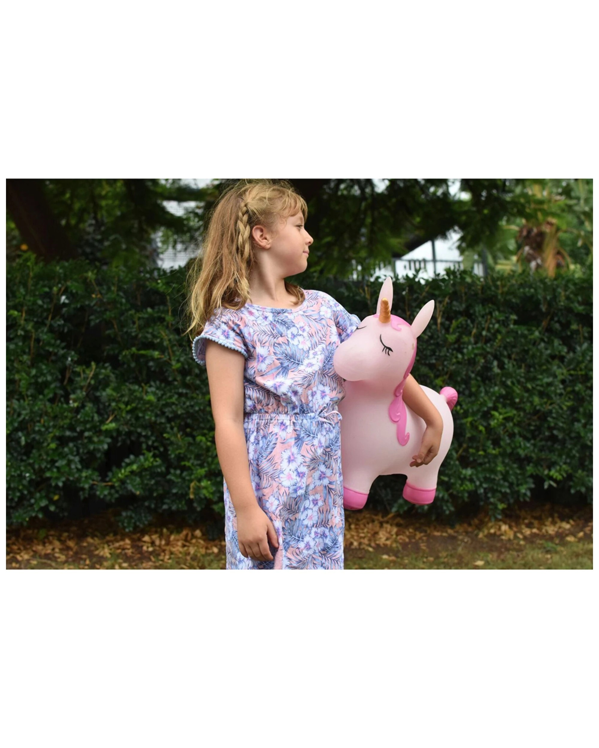 6 Kaper Kidz Bouncy Rider Pink Pearl The Unicorn Ride On Bouncer Toy Kids 12 Months Plus - Pink, 6 of 9