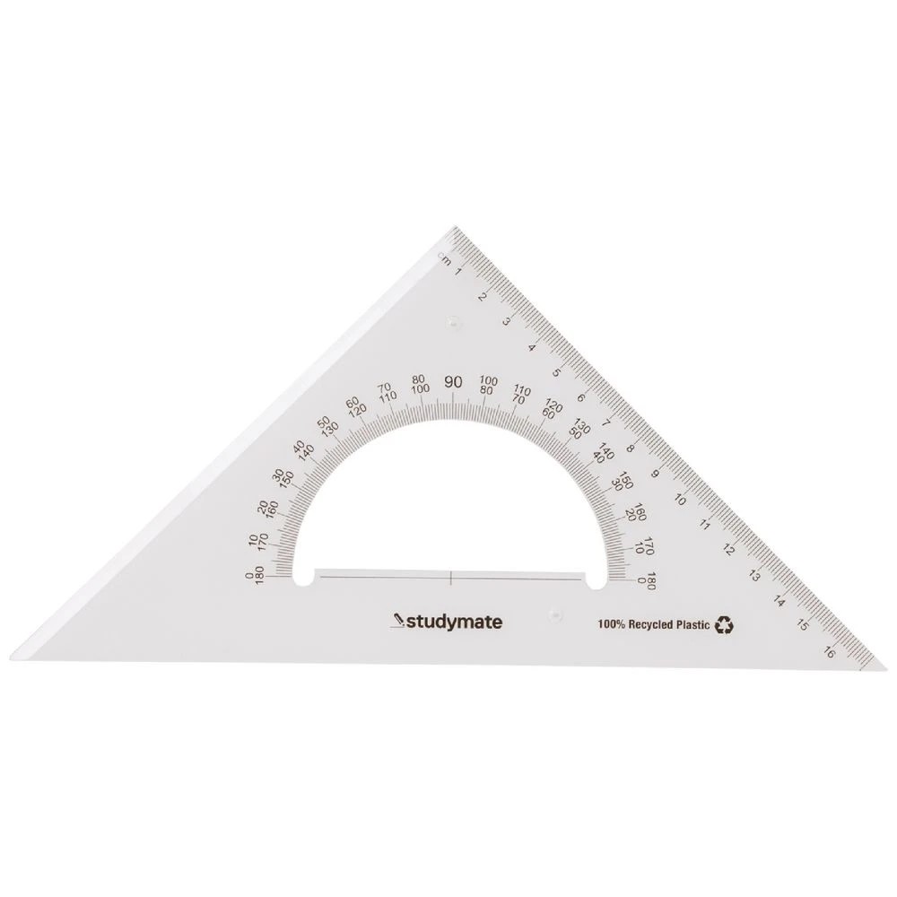1 Studymate 26cm 45 Degrees Set Square, 1 of 2