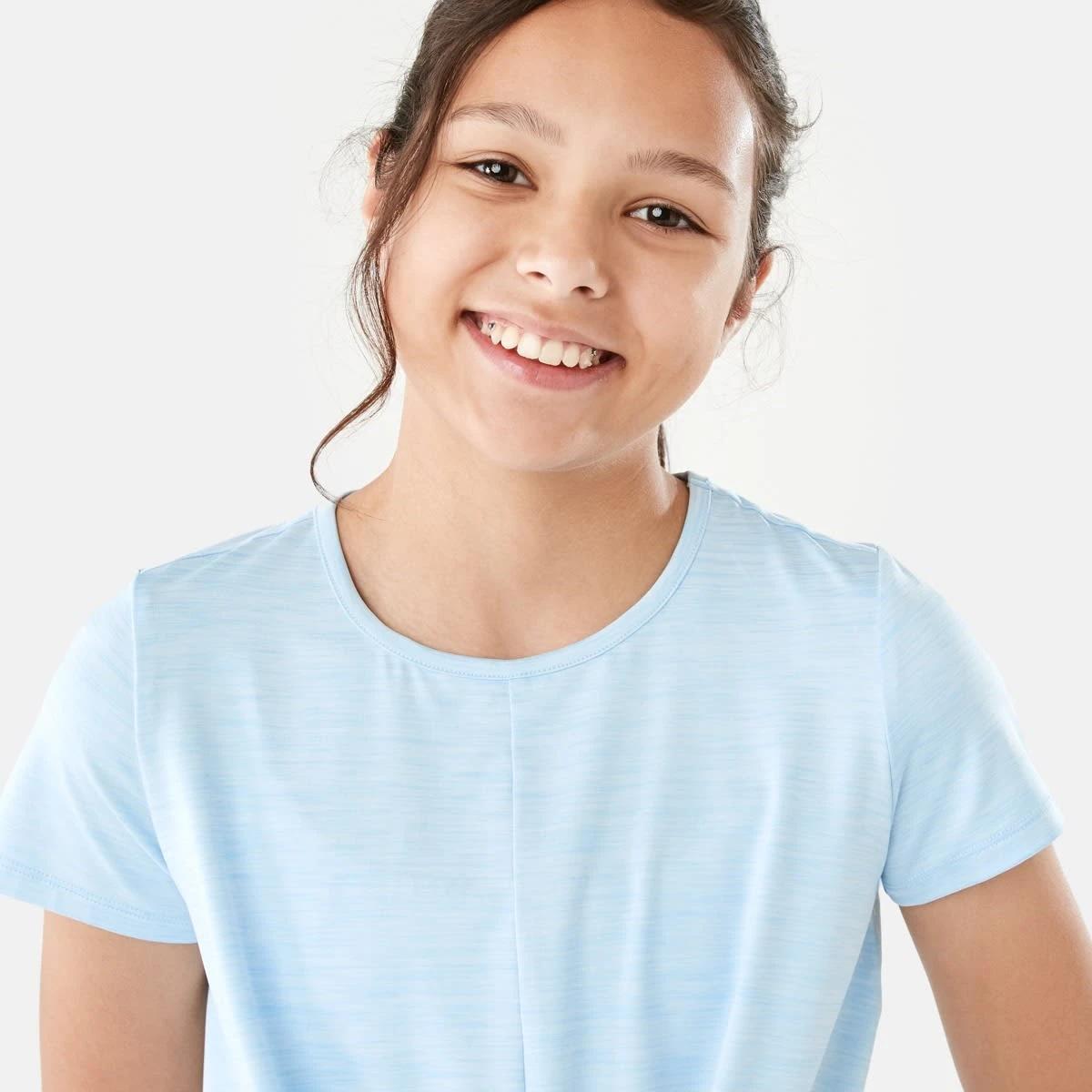 3 Active Kids Twist Front T-shirt Blu Marle, 3 of 9