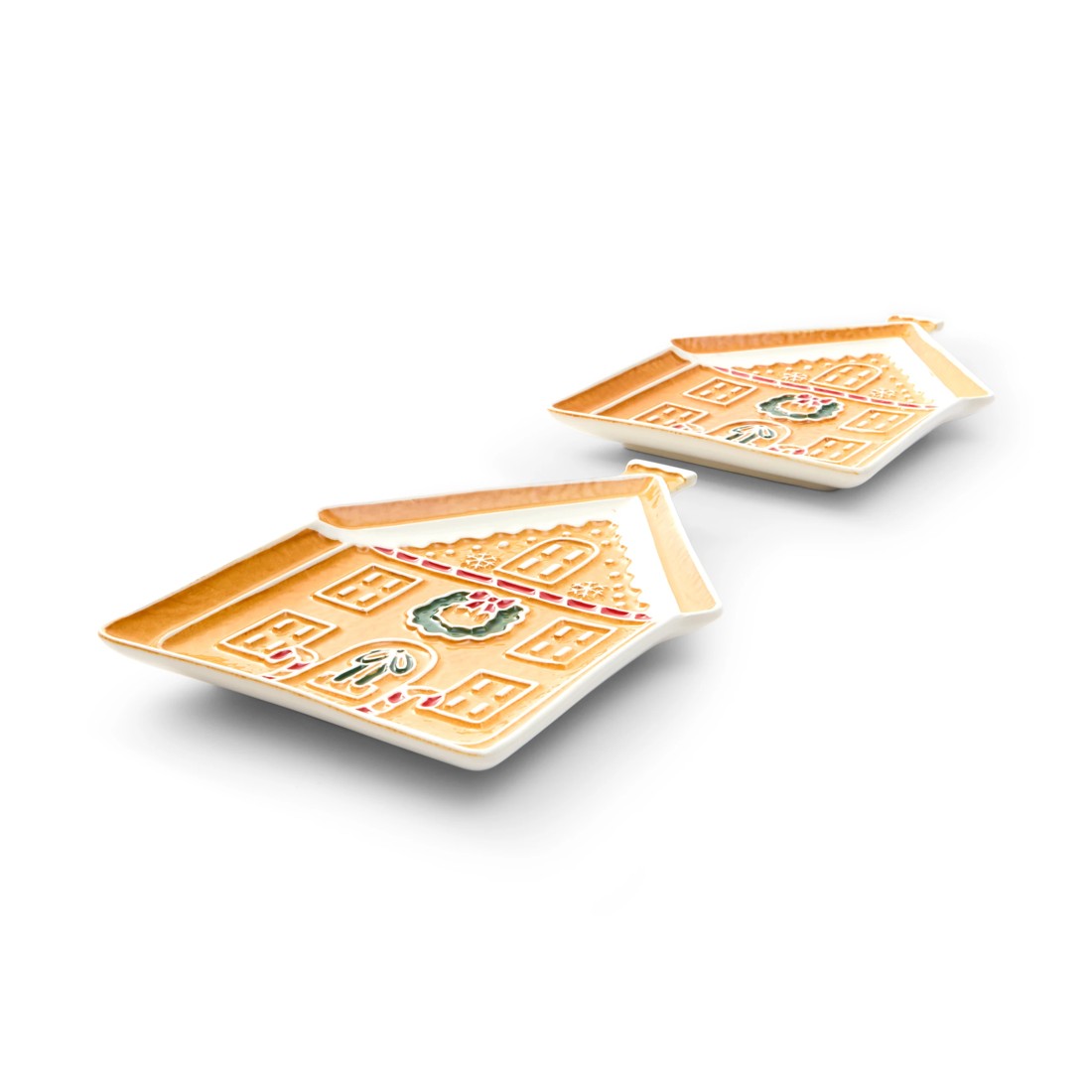 2 Set of 2 Gingerbread House Side Plates, 2 of 6