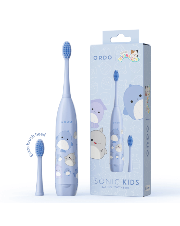 Original Squishmallows Ordo Sonic Kids Battery Toothbrush - Samir