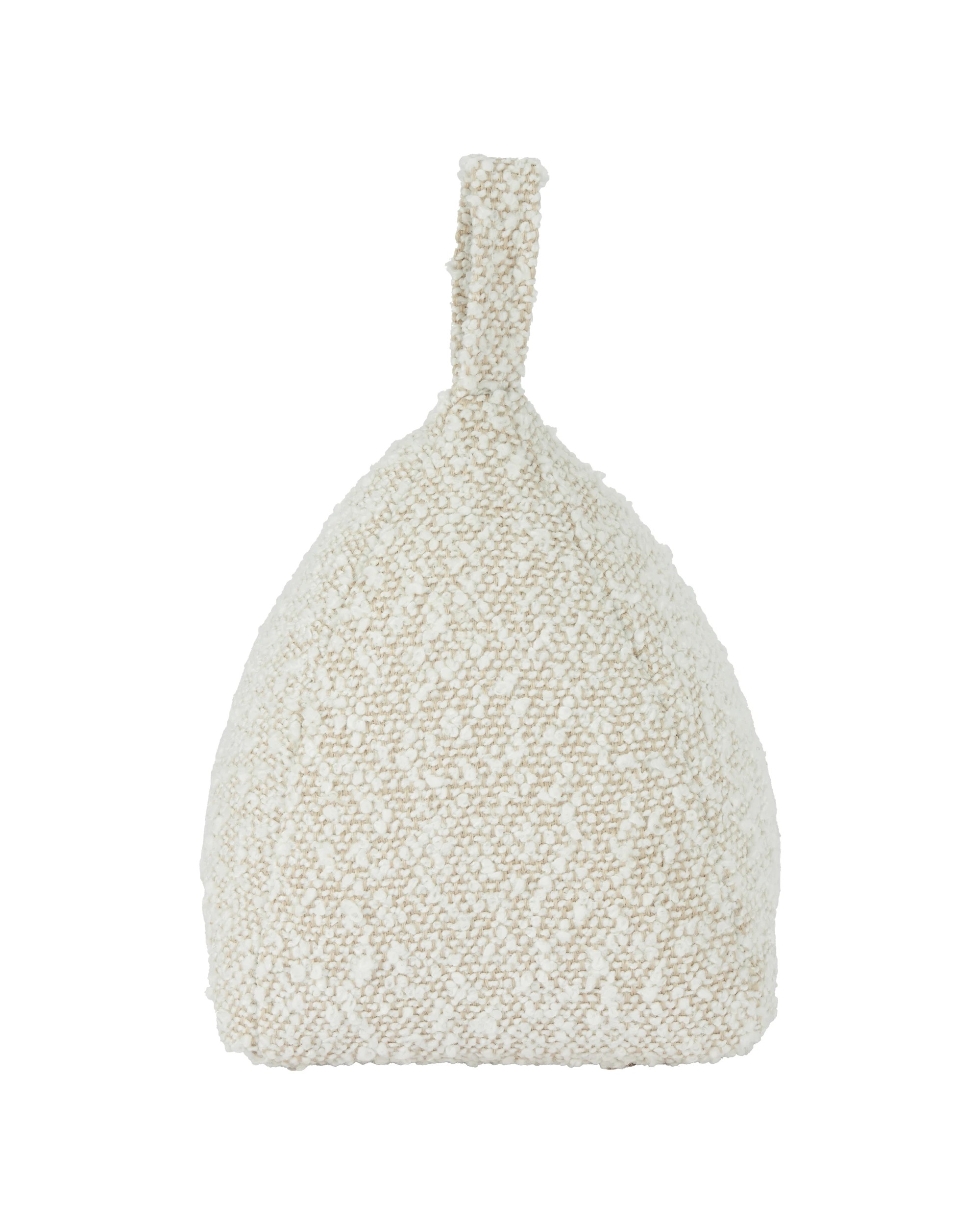1 Boucle Cream Door Stop, 1 of 5