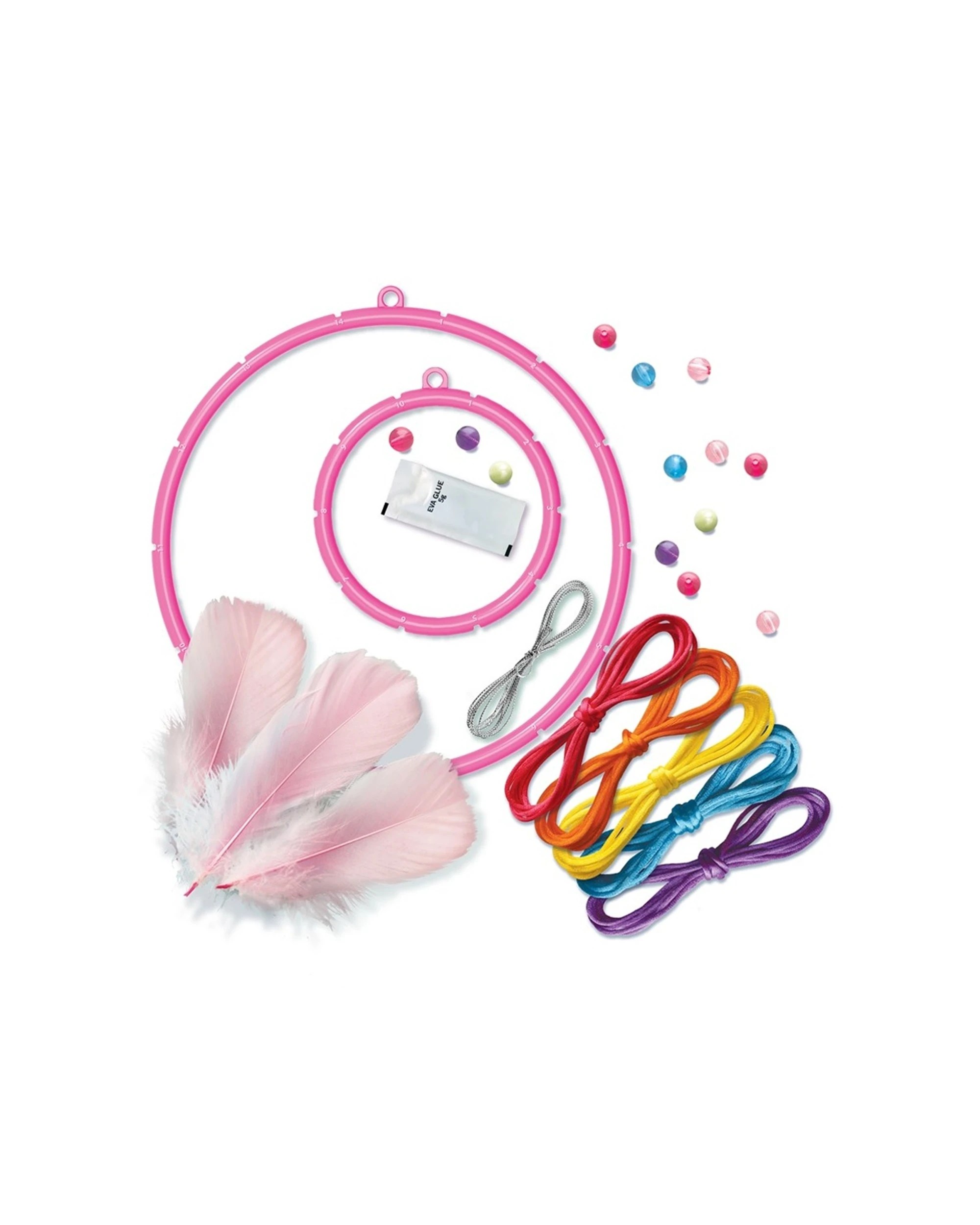 2 4M KidzMaker Make Your Own Dream Catcher DIY Kids Children Art Activity - Multi, 2 of 3