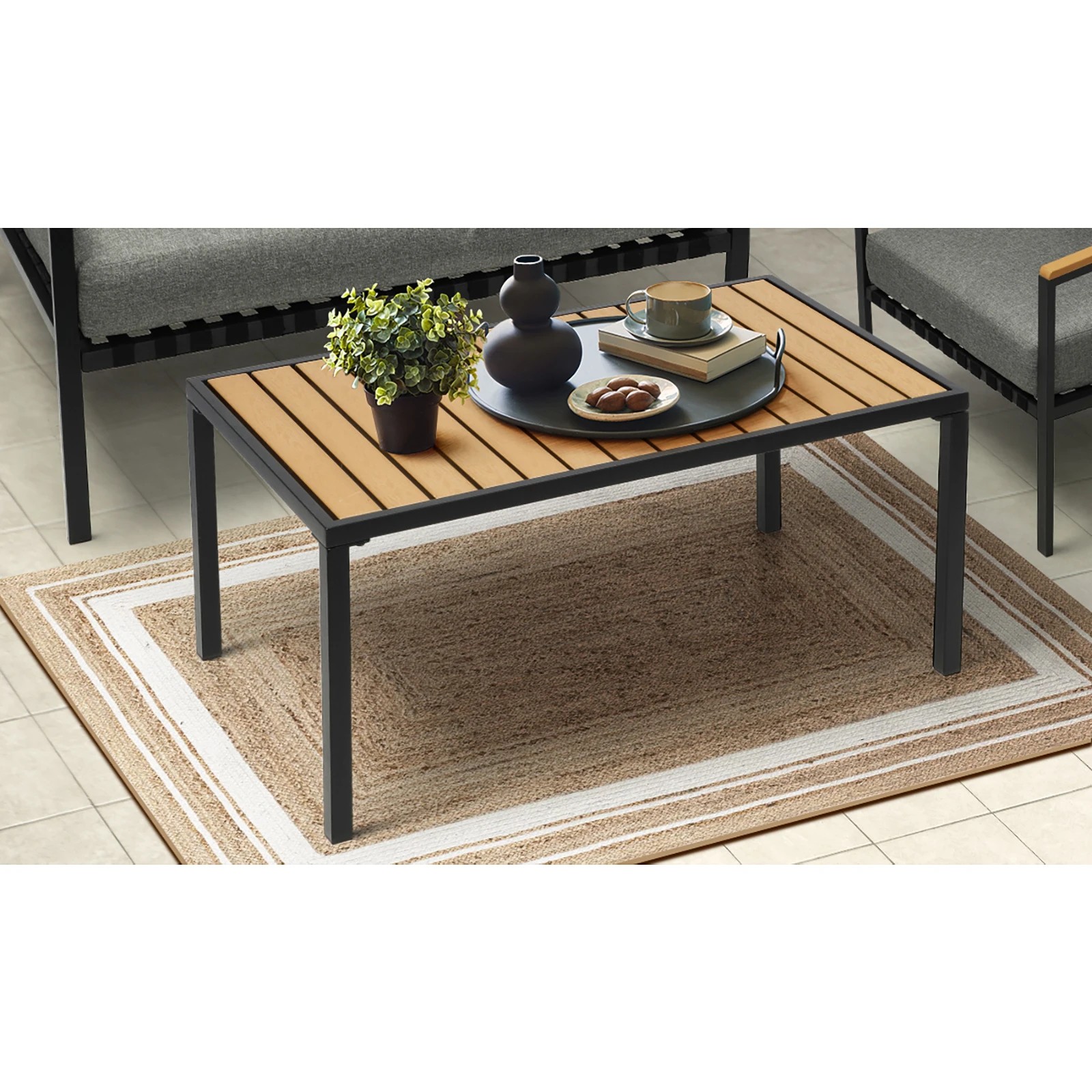 8 Livsip Outdoor Furniture 4-piece Setting Bistro Set Dining Chairs Patio Setting
 - Multi, 8 of 10