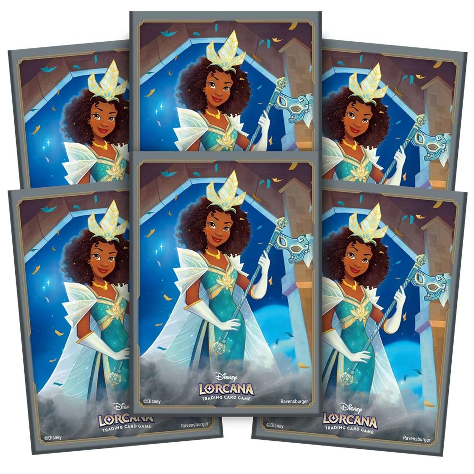 1 Disney Lorcana - TCG - Shimmering Skies Tiana Card Sleeves, 1 of 2