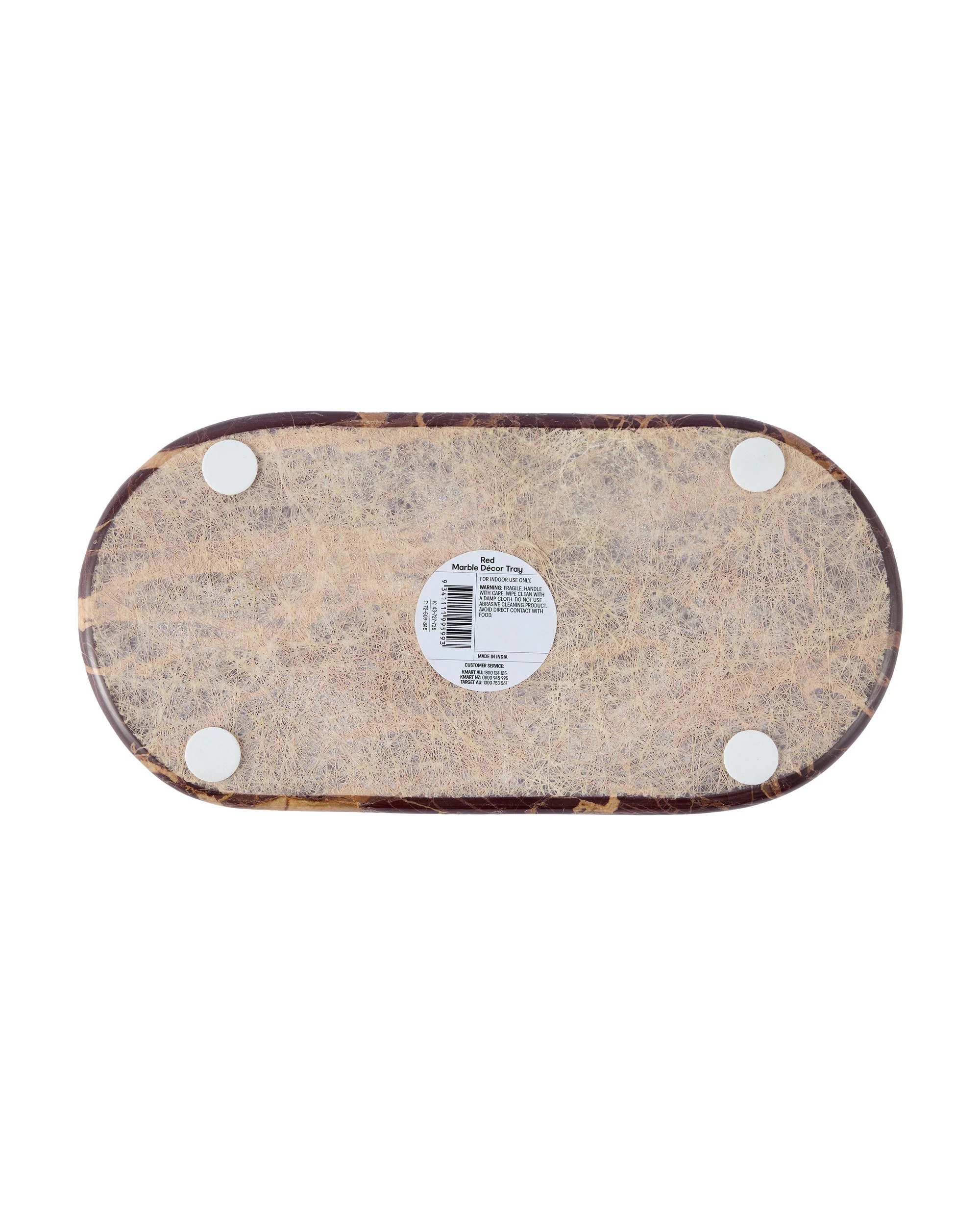 6 Red Marble Decor Tray, 6 of 6