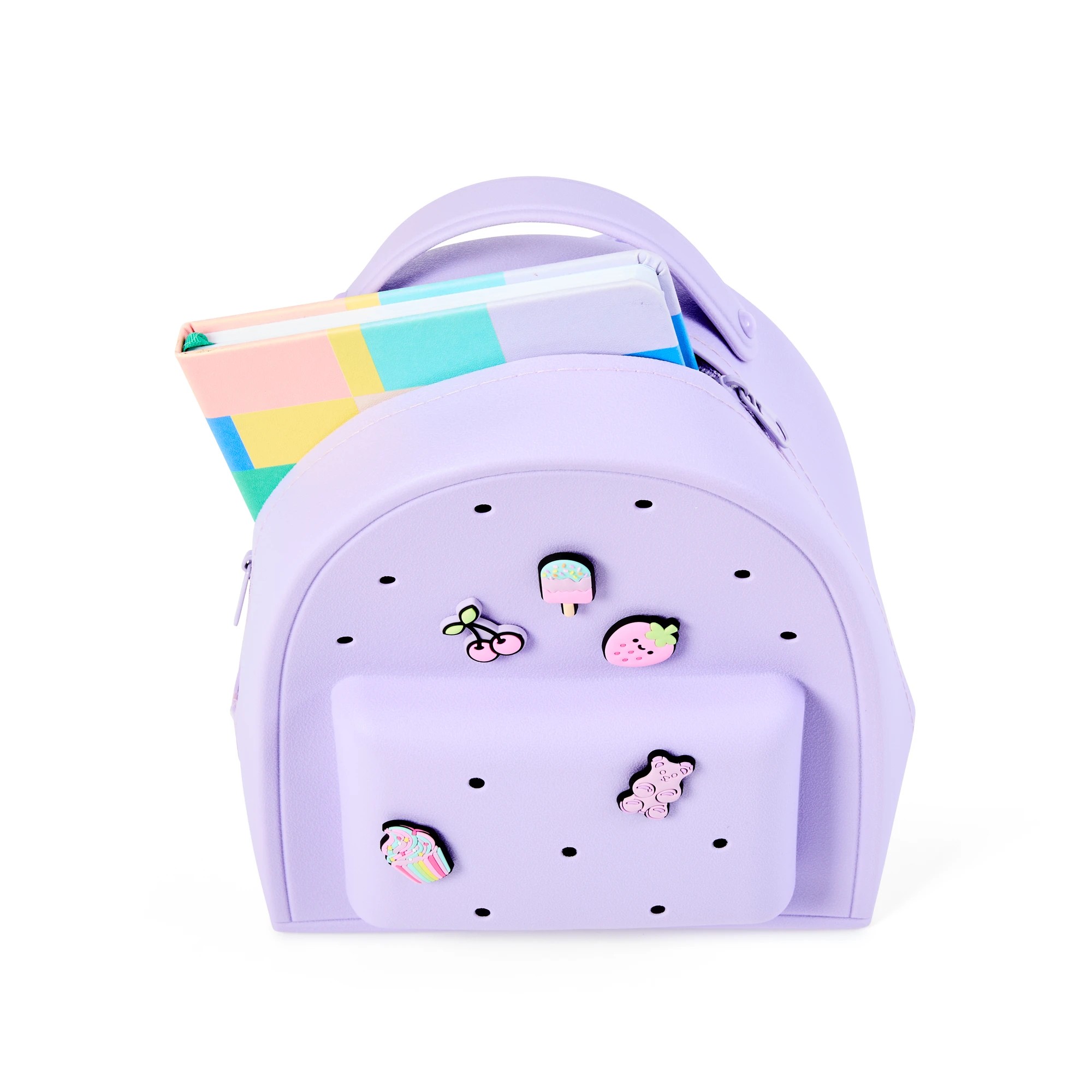 2 Mini Backpack with Charms - Purple, 2 of 10