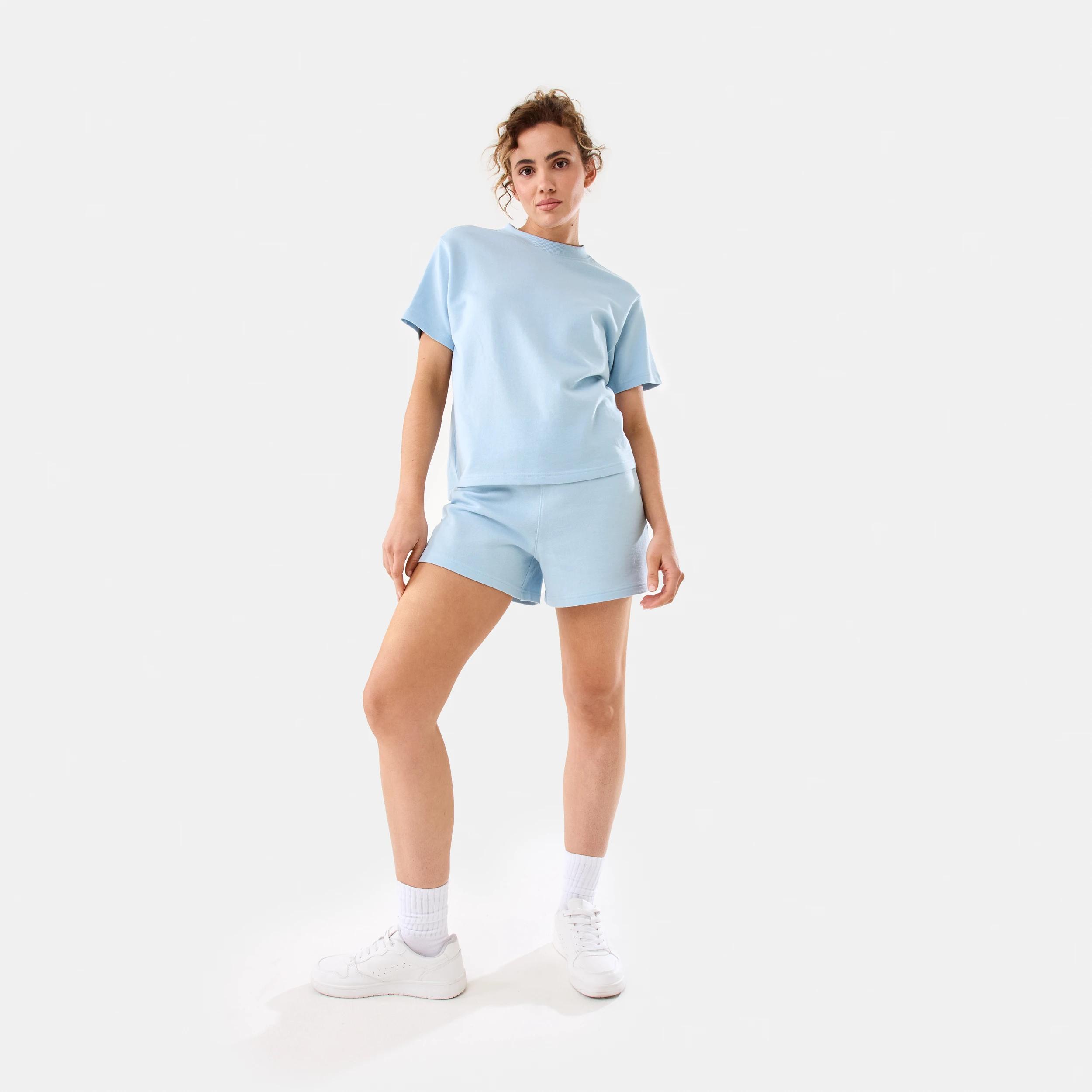 3 Active Womens Terry Shorts SPINDLE BLUE, 3 of 6
