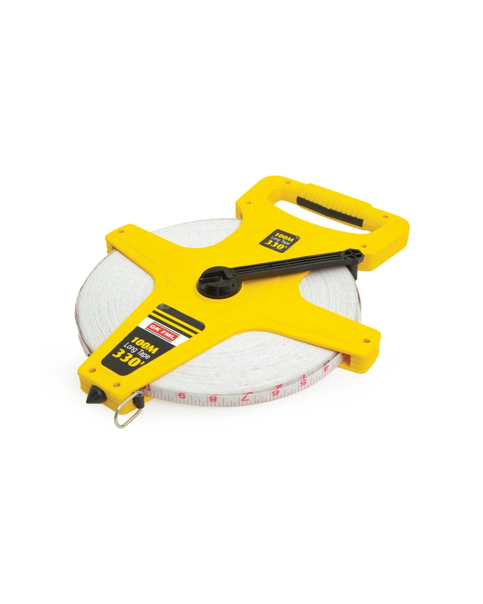 2 Victor Sports Tape Measure Open Reel Handle Metric Imperial 100m - Yellow, 2 of 3
