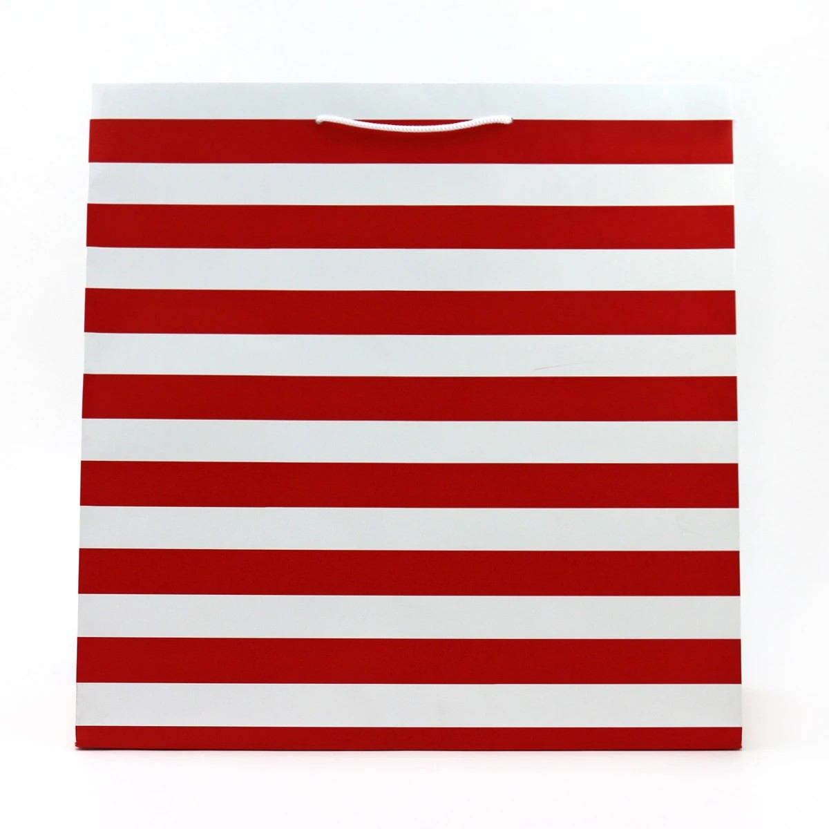 2 Connections from Hallmark Extra-Large Gift Bag - Red and White Stripes, 2 of 3