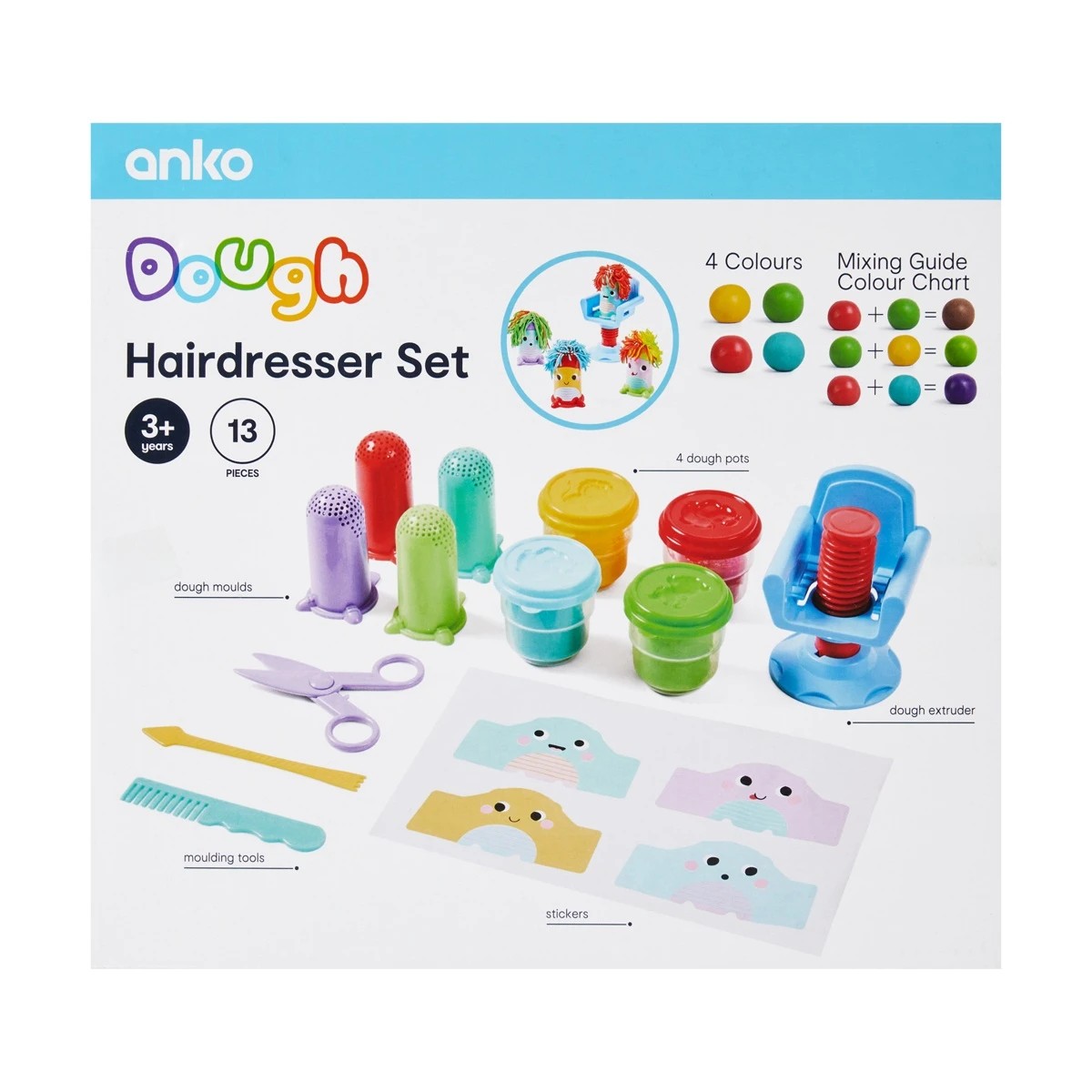 8 13 Piece Dough Hairdresser Set, 8 of 8
