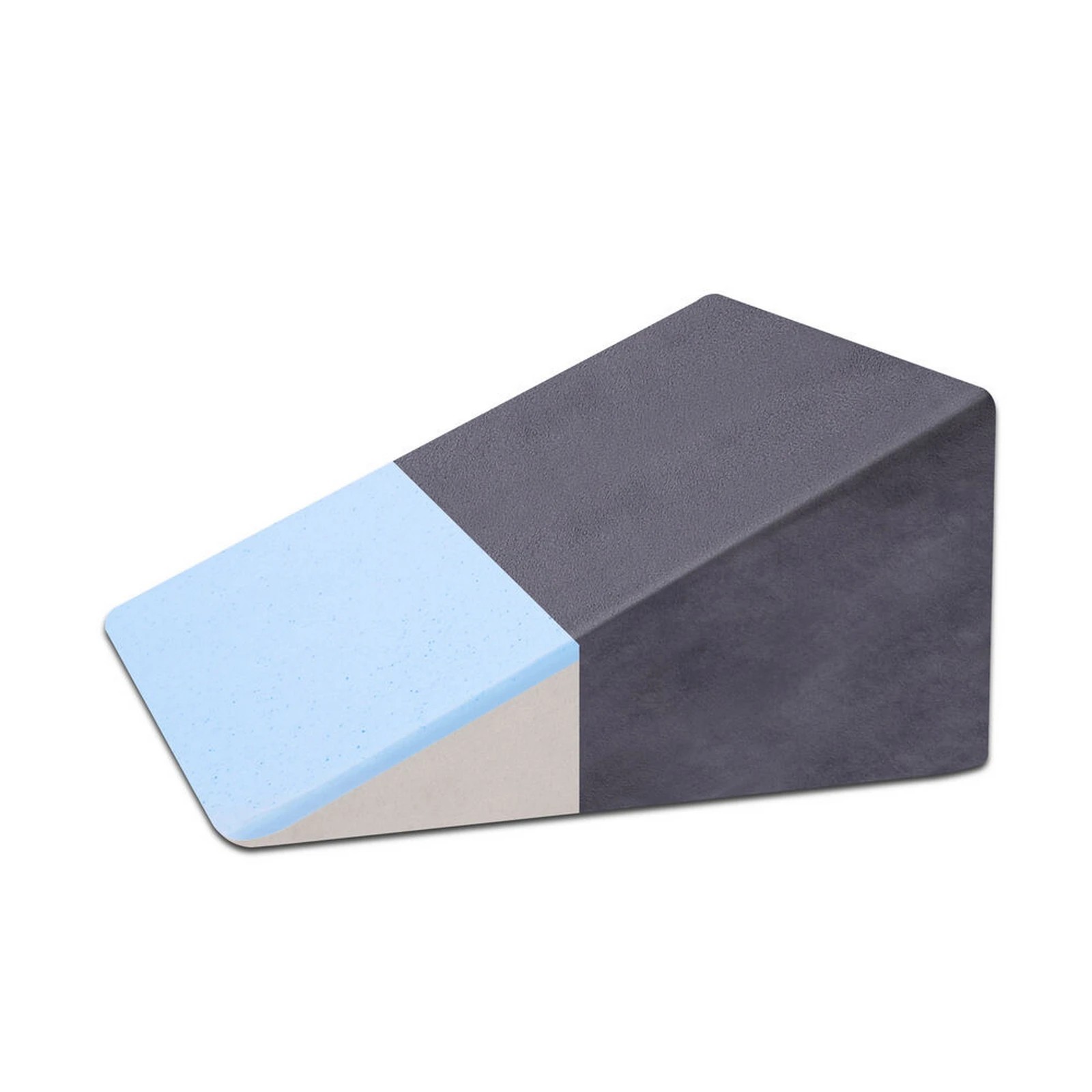 1 Starry Eucalypt Wedge Pillow Memory Foam Cushion Back Support Plush - Grey, 1 of 4