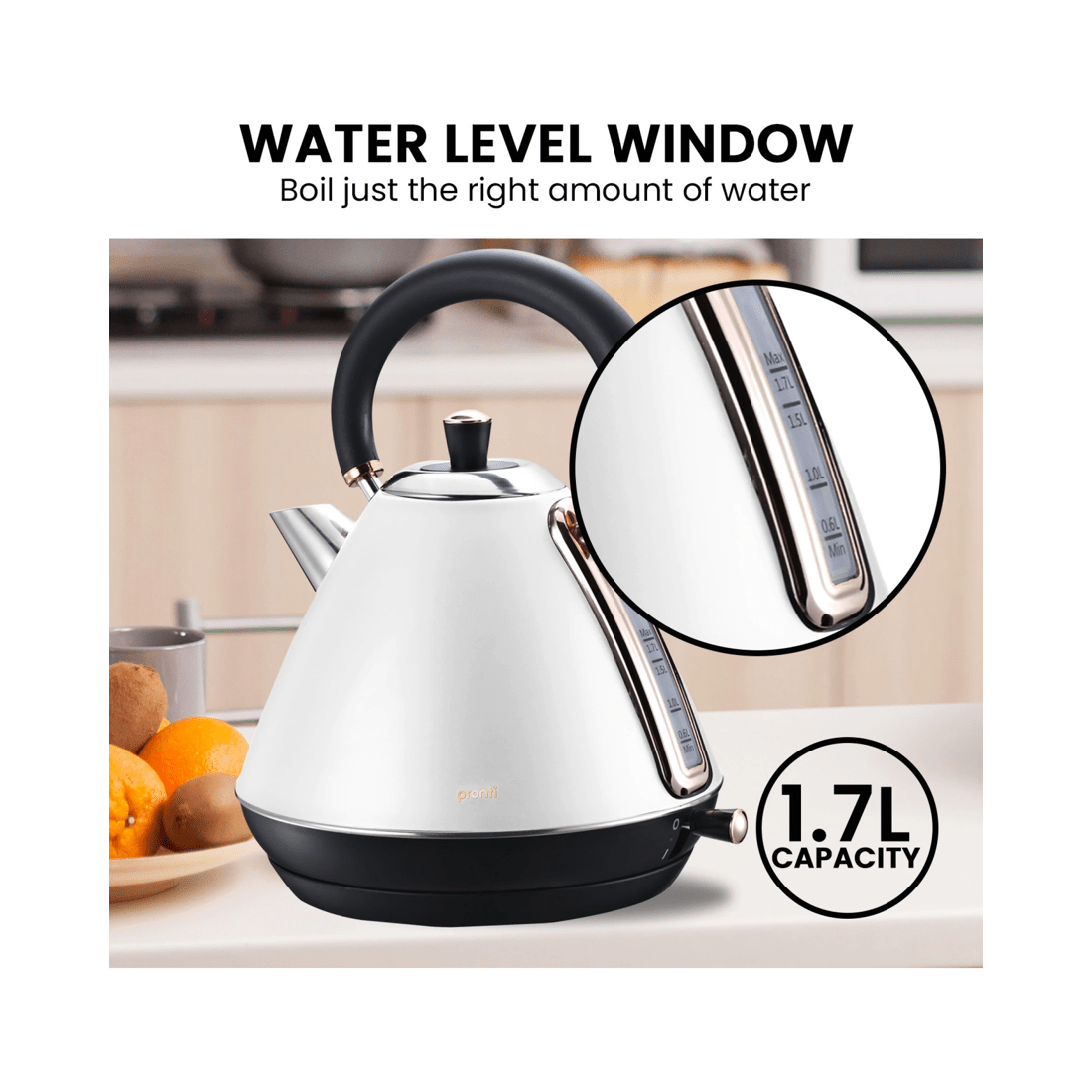 9 Pronti Toaster, Kettle And Coffee Machine Breakfast Set - White, 9 of 10