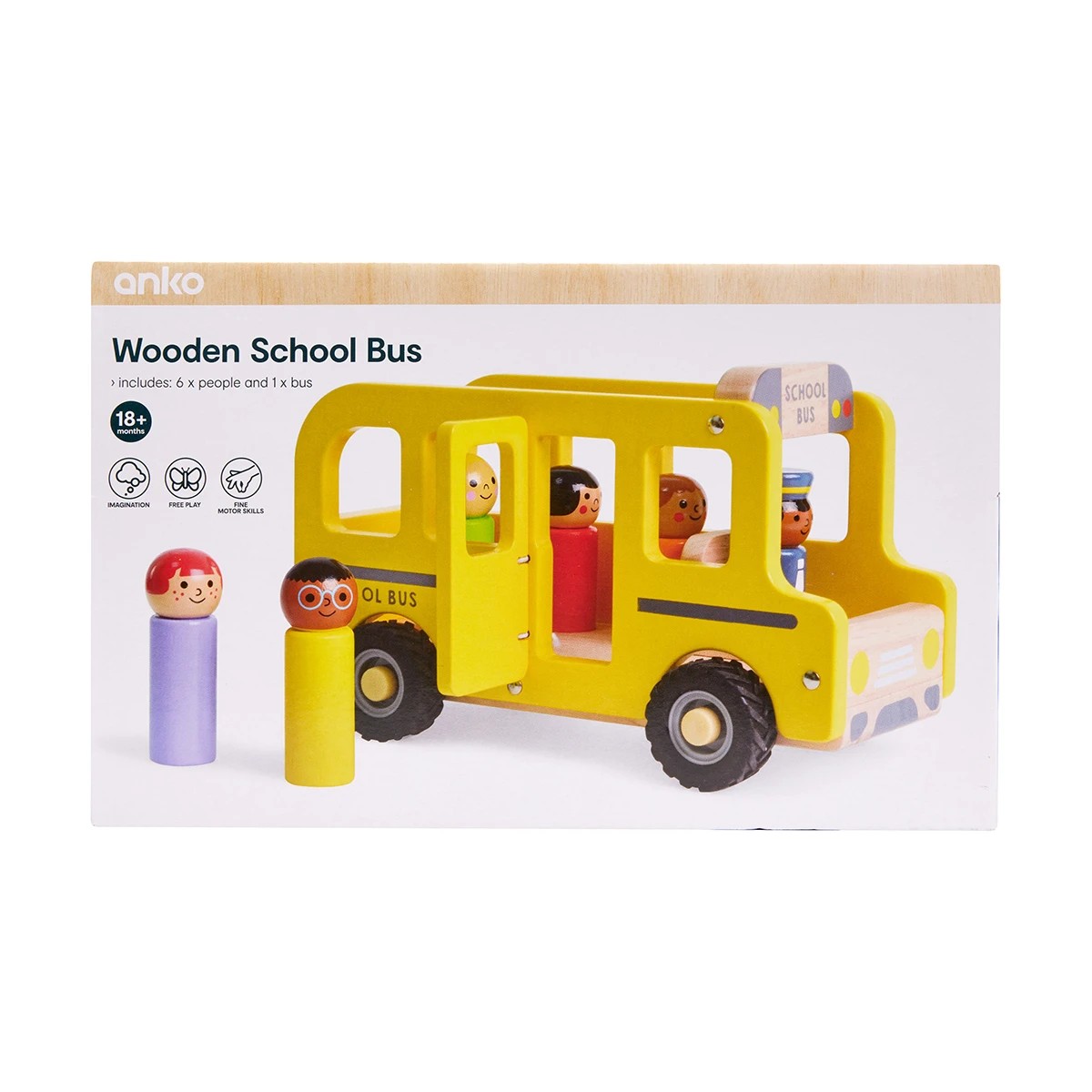 10 Wooden School Bus, 10 of 10